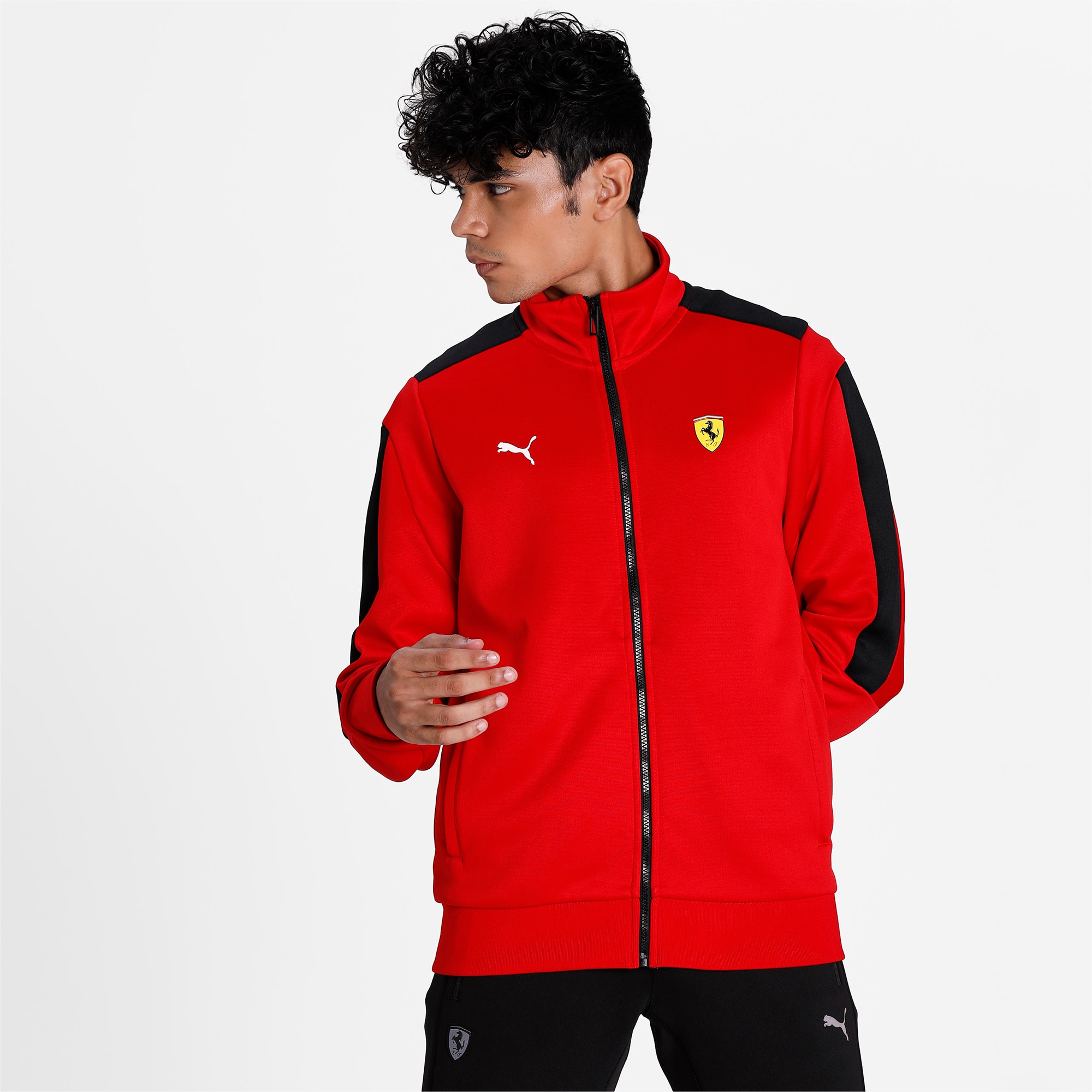 puma men's scuderia ferrari t7 track jacket