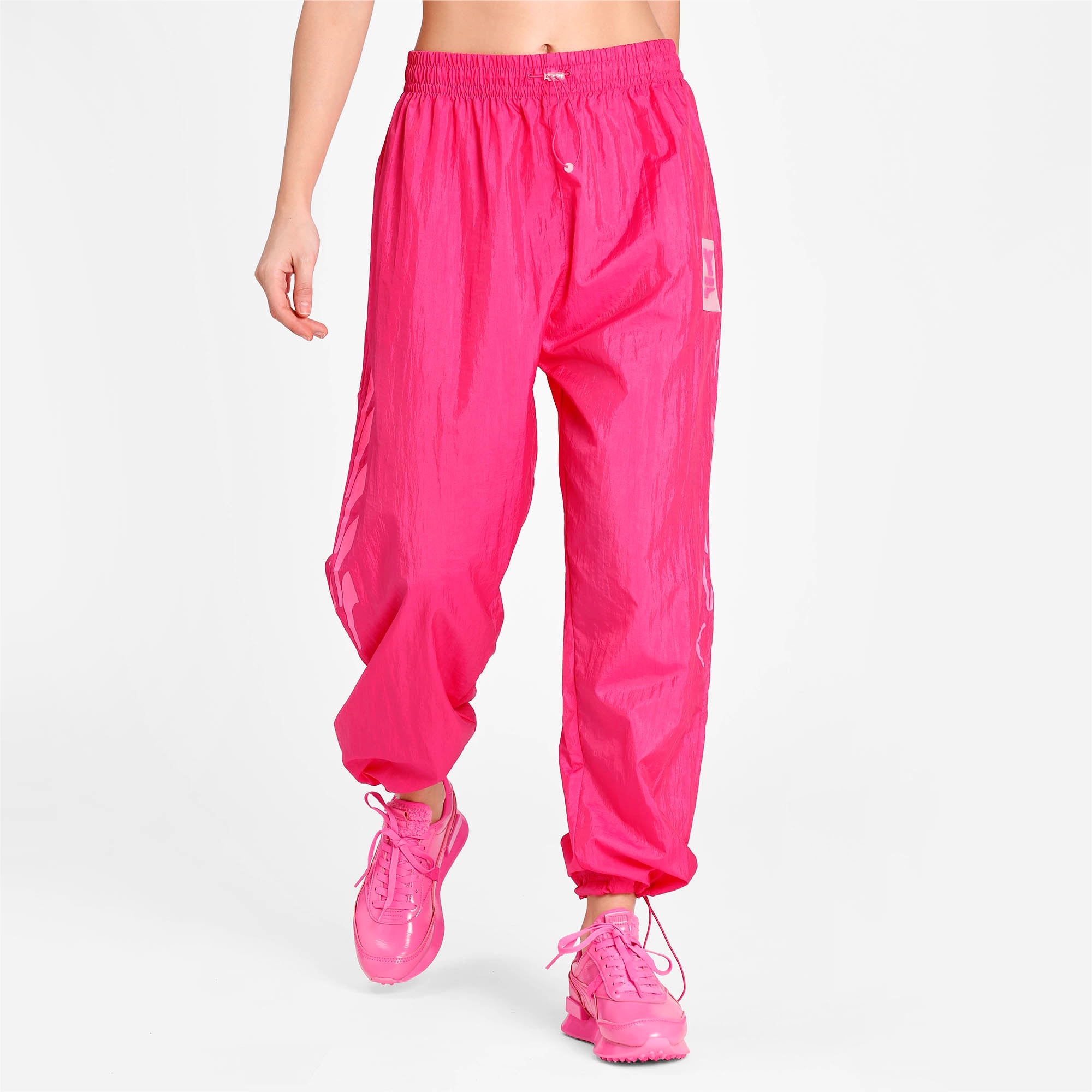 womens pink track pants