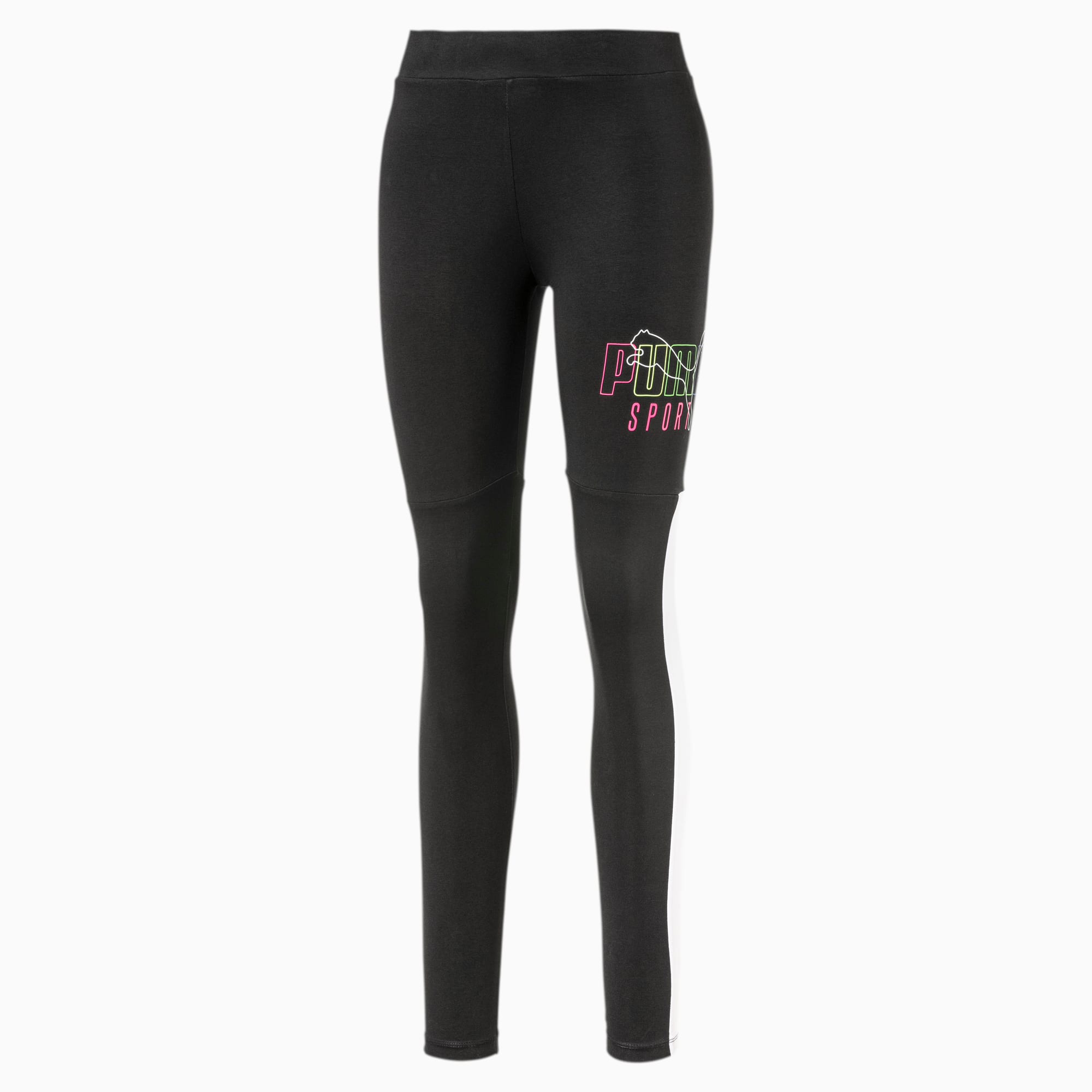 Puma leggings shop black and white