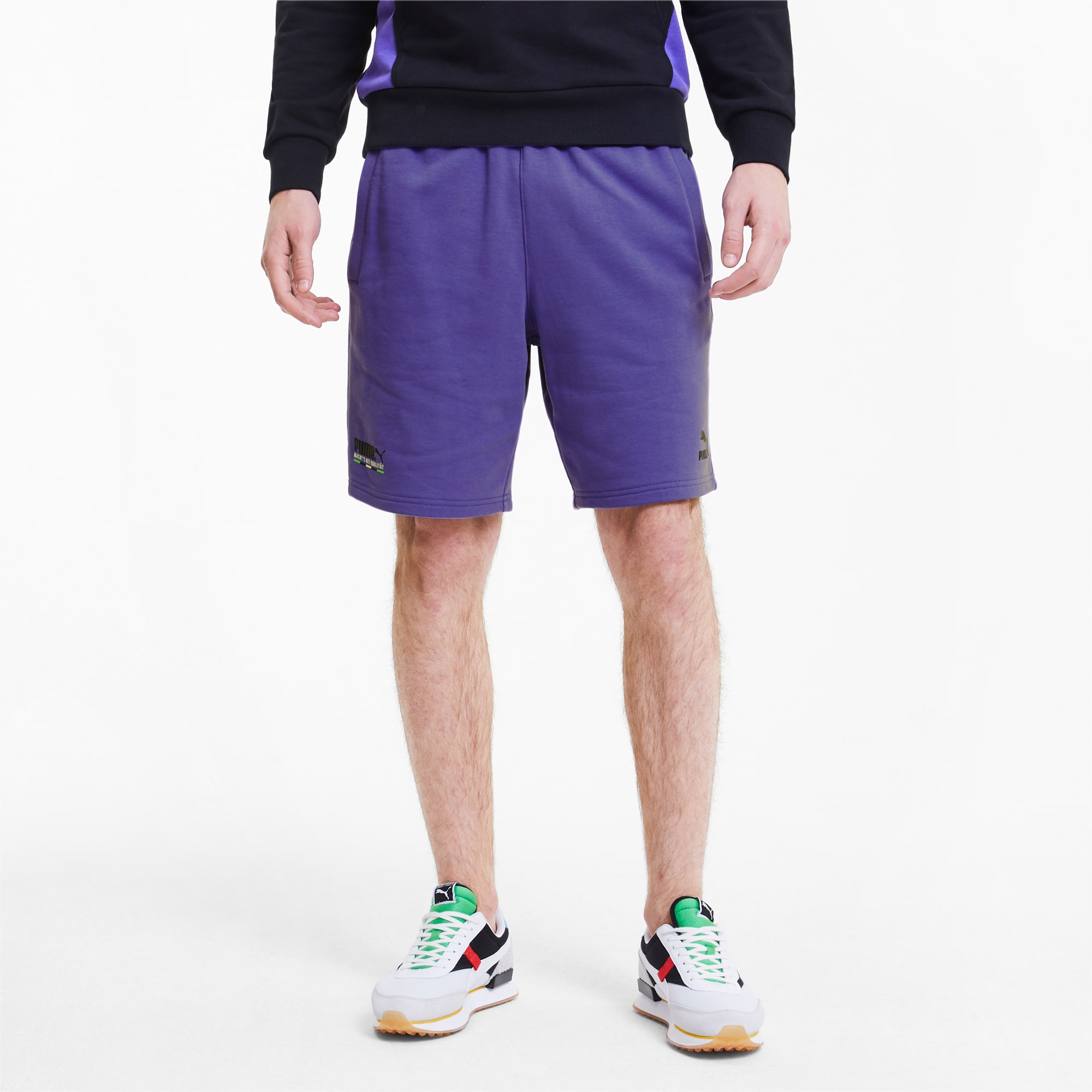 purple puma shorts