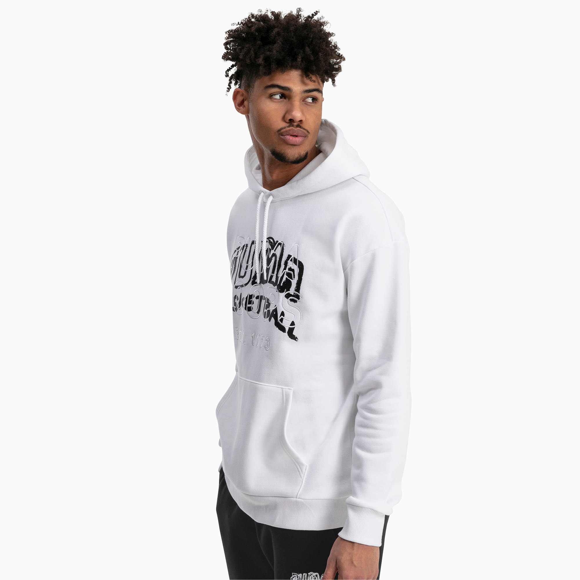 white puma hoodie mens