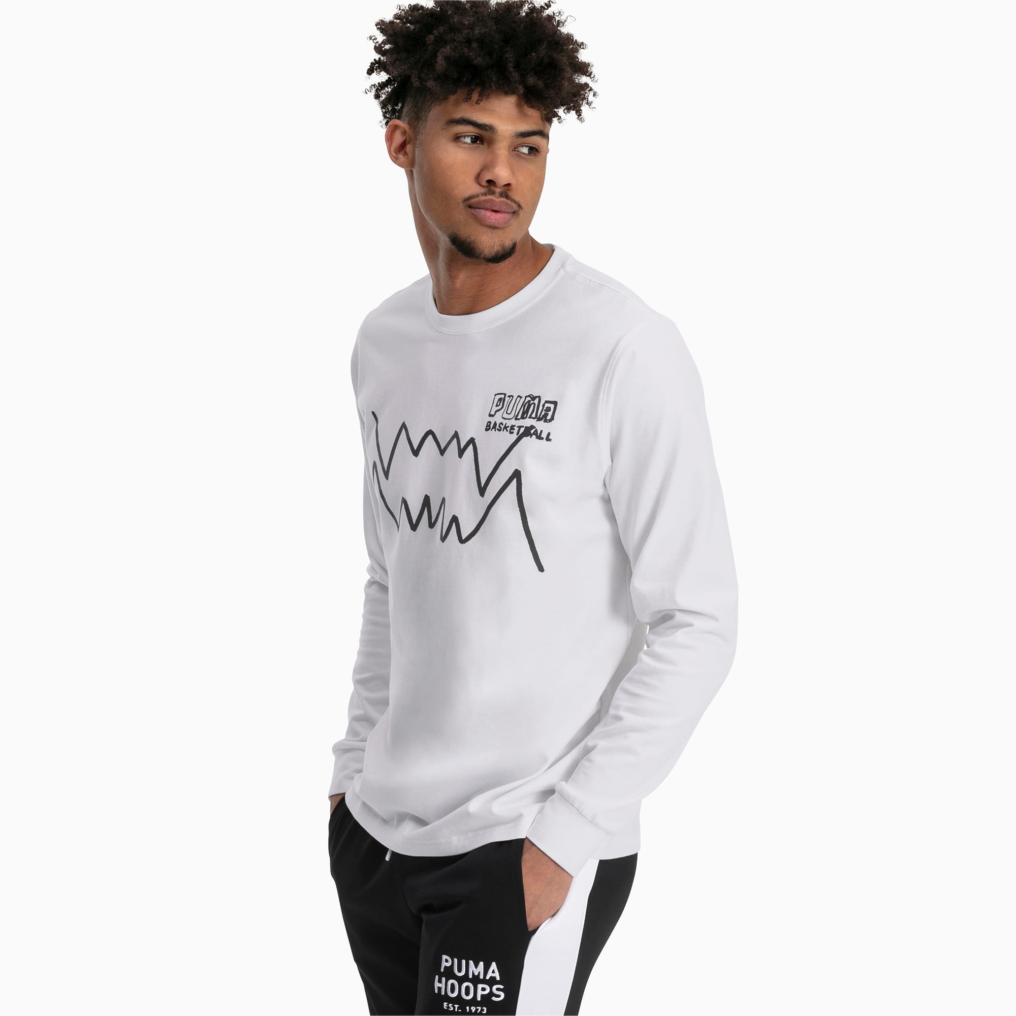 Bite Long Sleeve Men's Tee | Puma White 