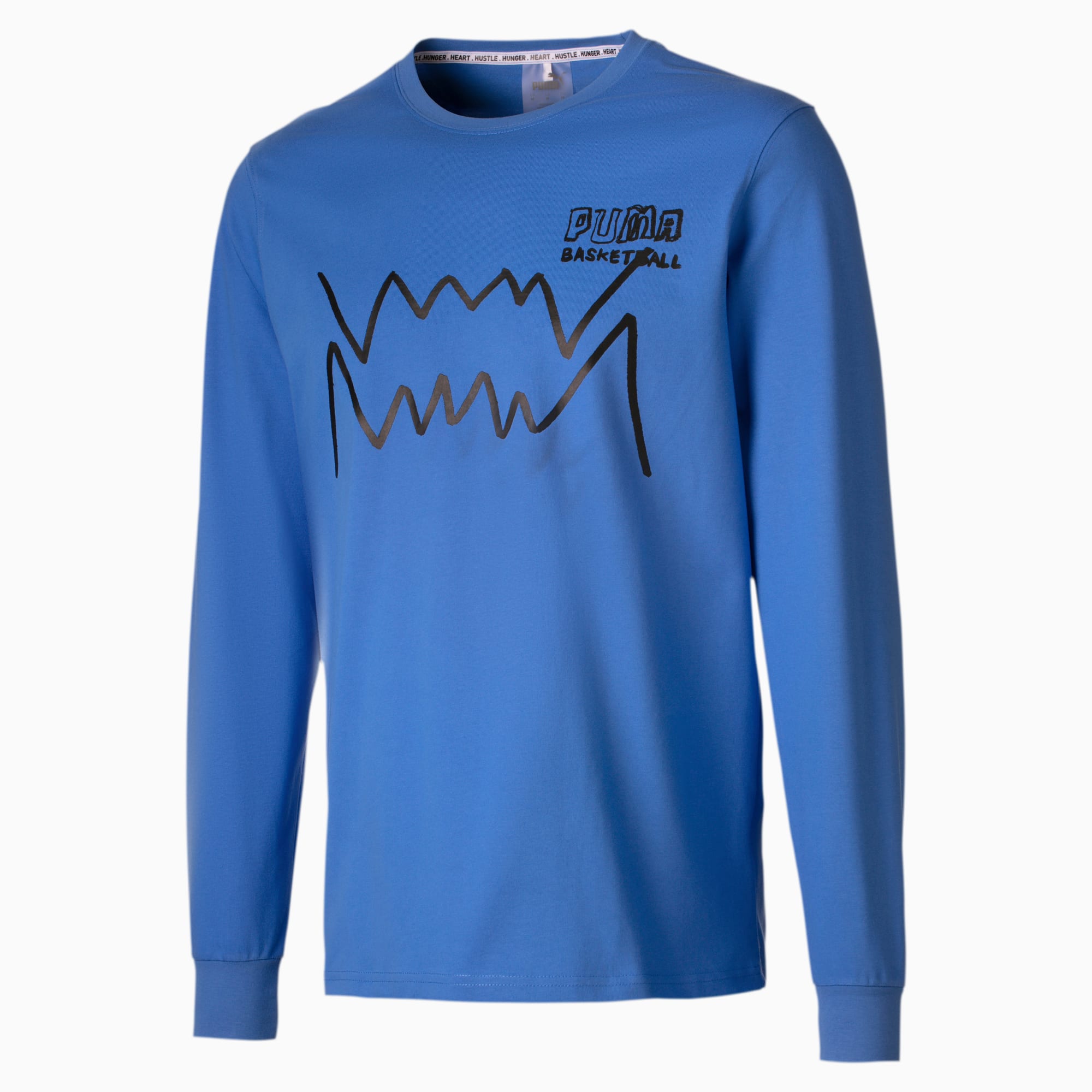 Bite Long Sleeve Men's Tee, Palace Blue, large-SEA