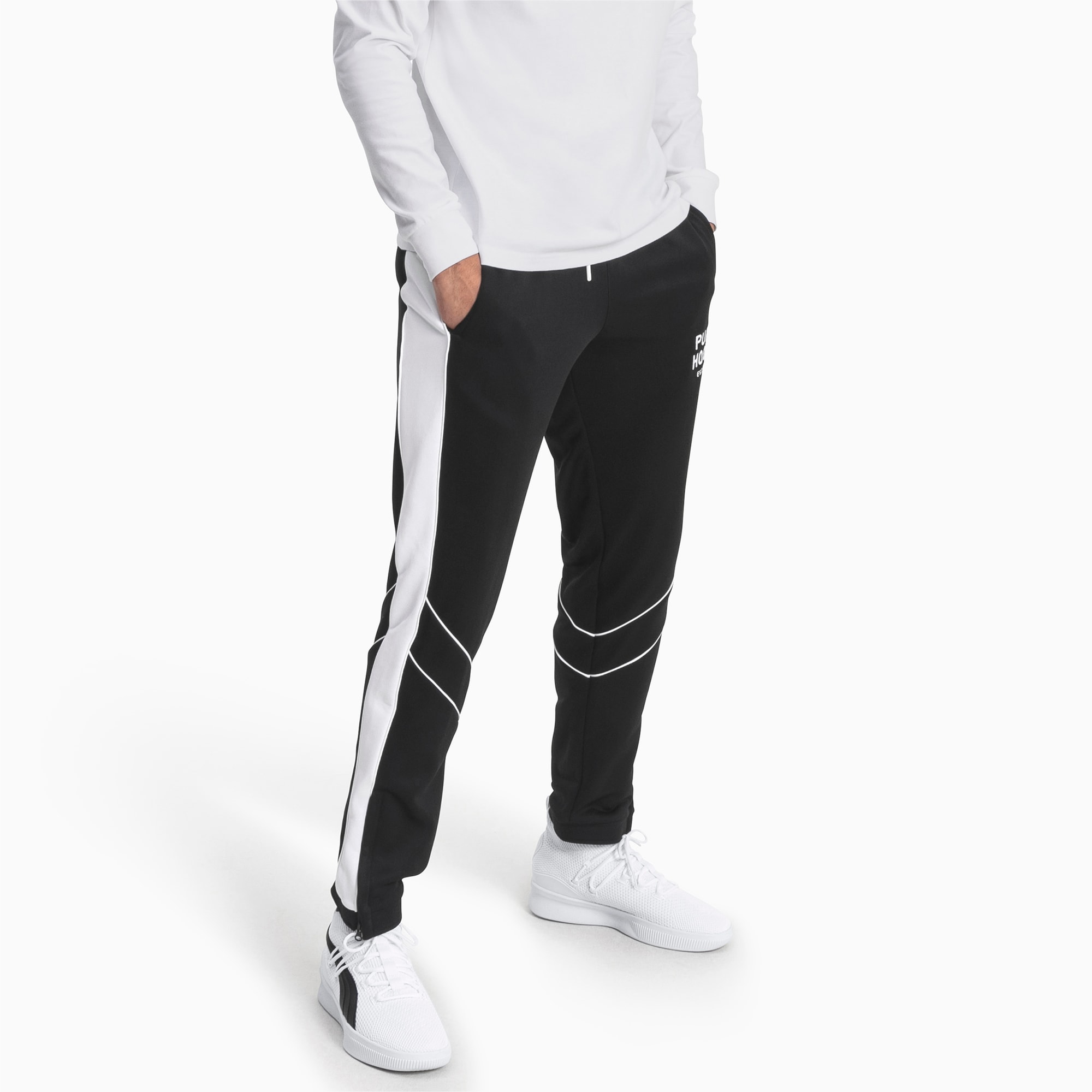 puma black track pants