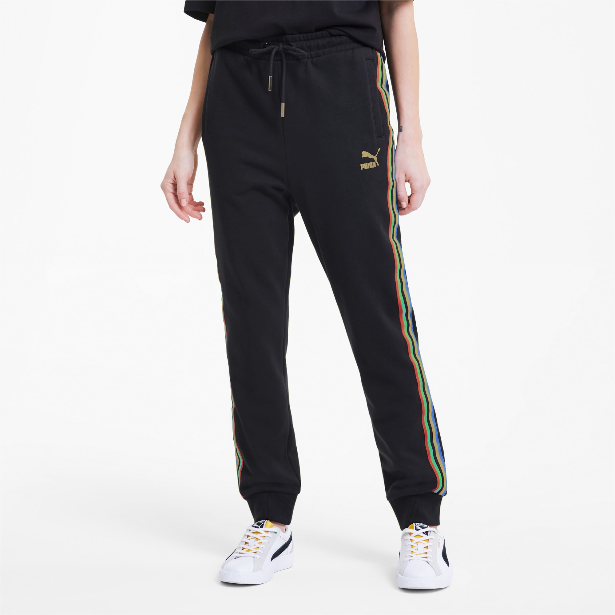 puma lycra track pants