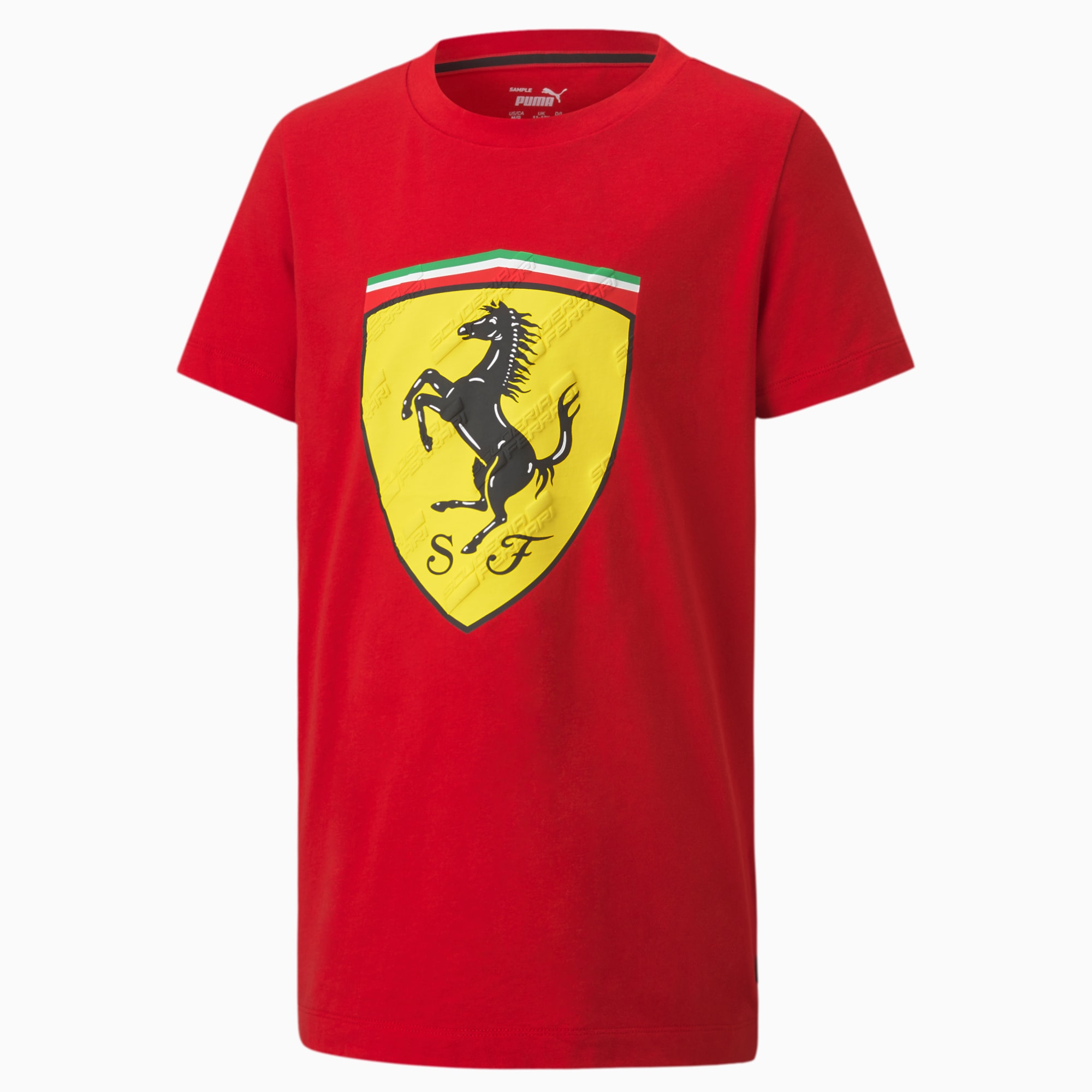 Scuderia Ferrari Race Kids' Big Shield Tee | PUMA