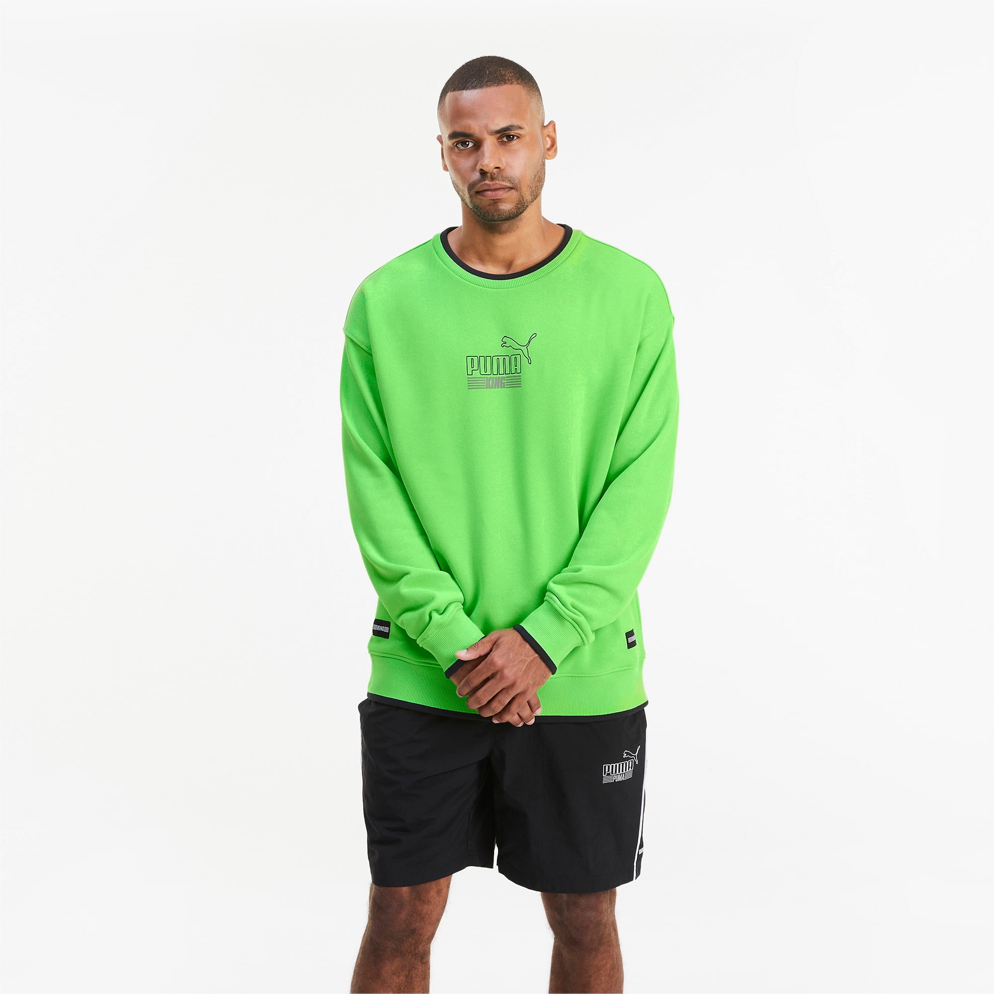 green puma sweater