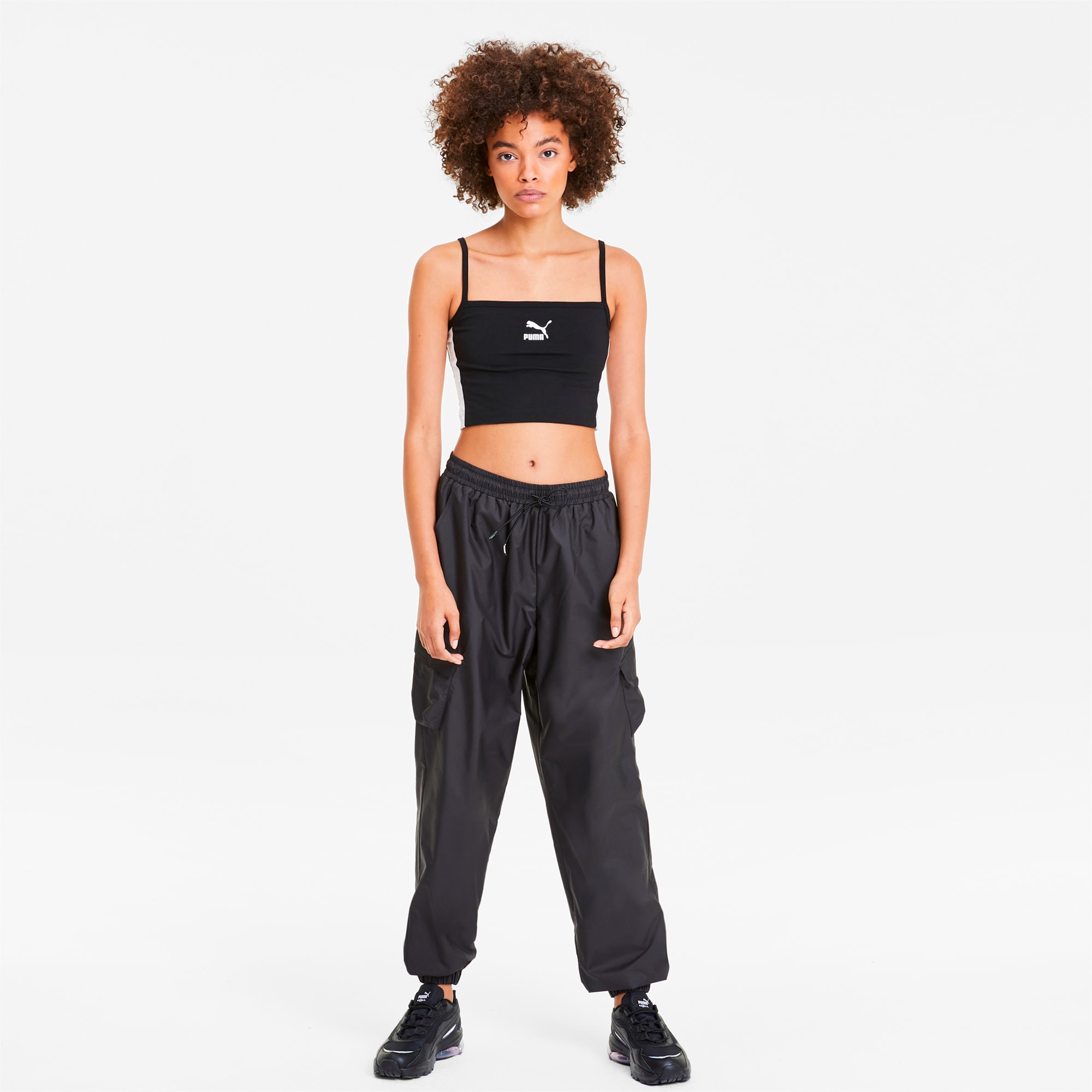 Puma штани classics relaxed women's pants - Black Leather trousers Balmain  - GenesinlifeShops Canada