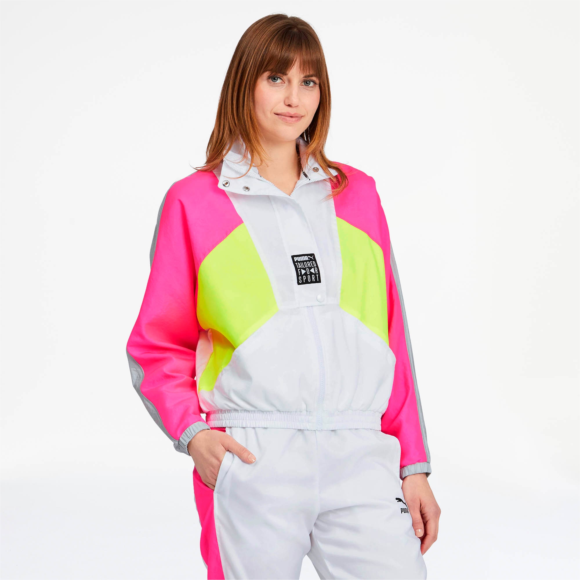 white winter puma womens jacket