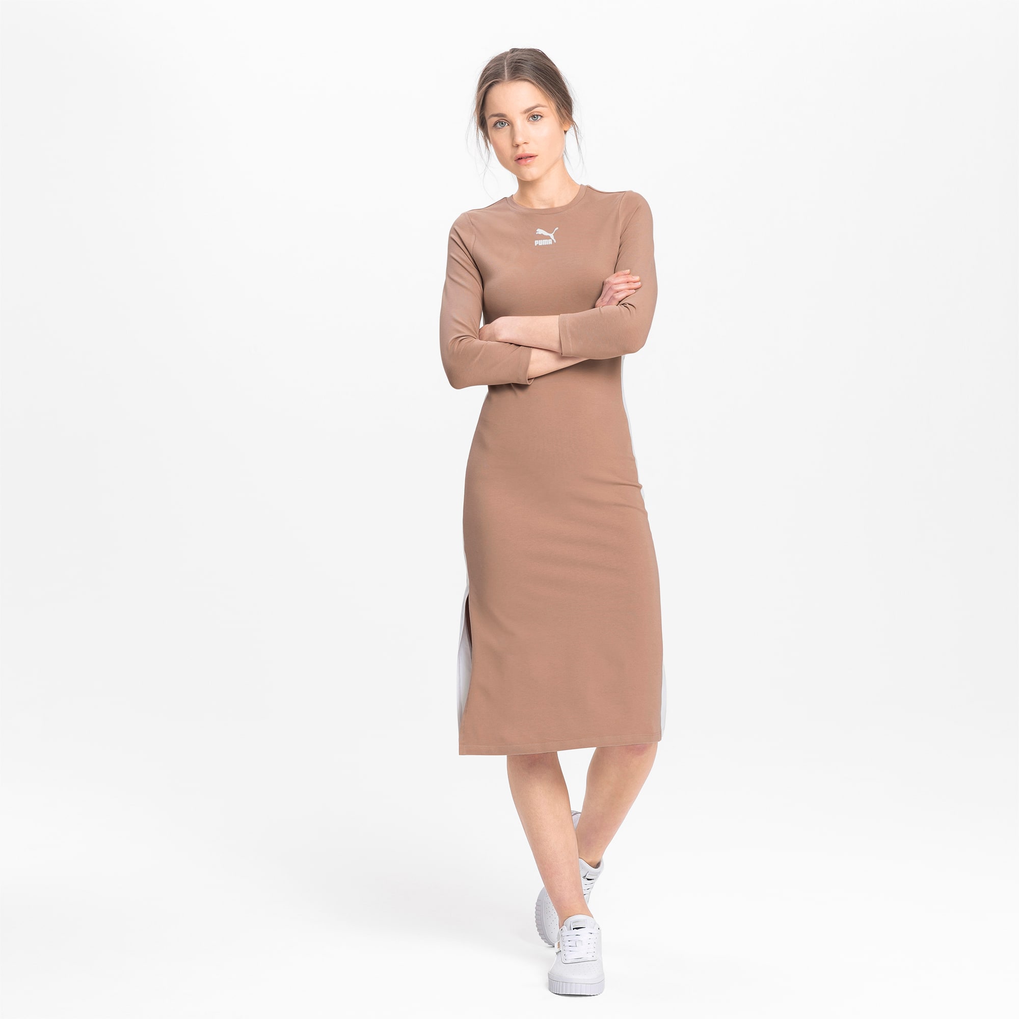 Long Sleeve Women's Midi Dress 