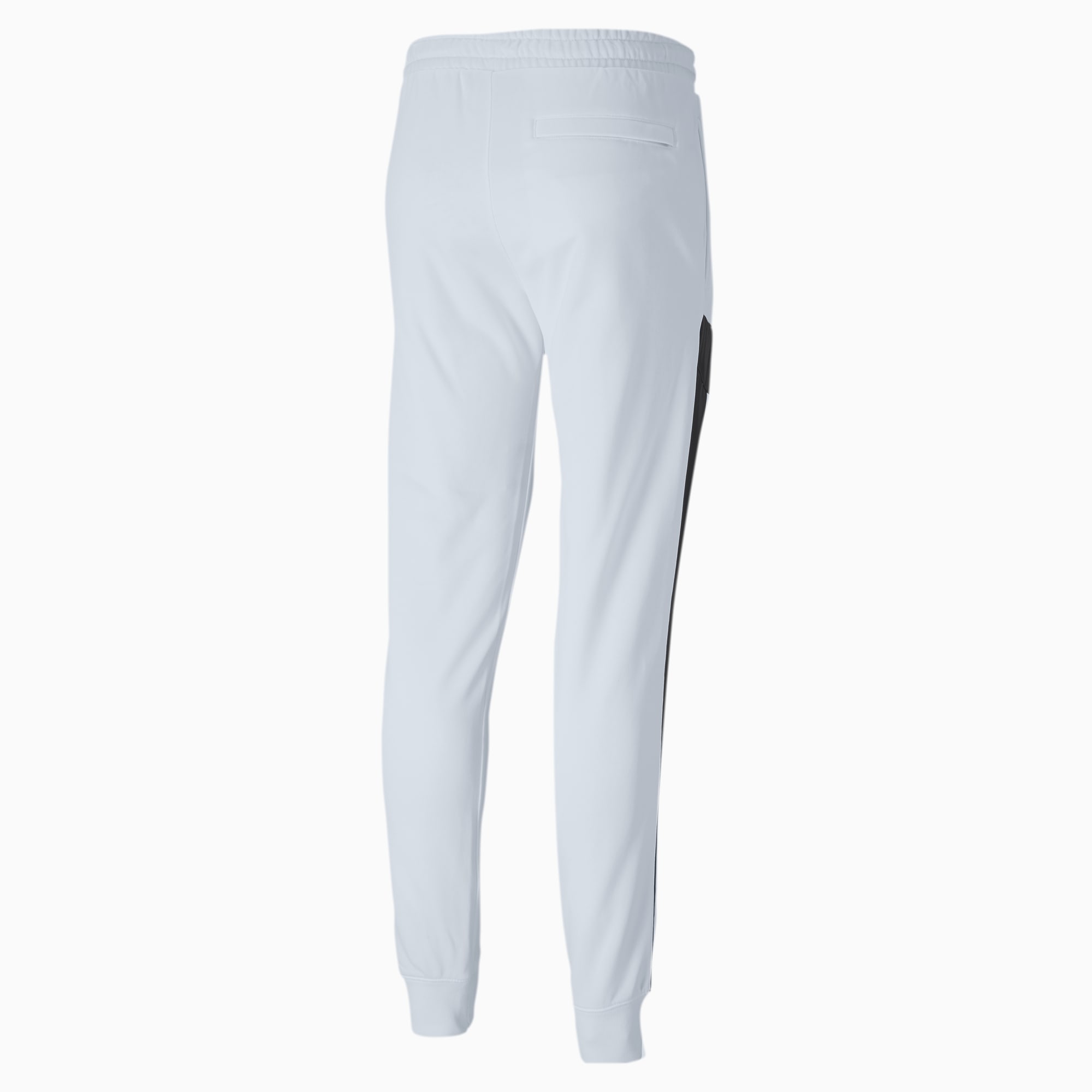 white sports track pants