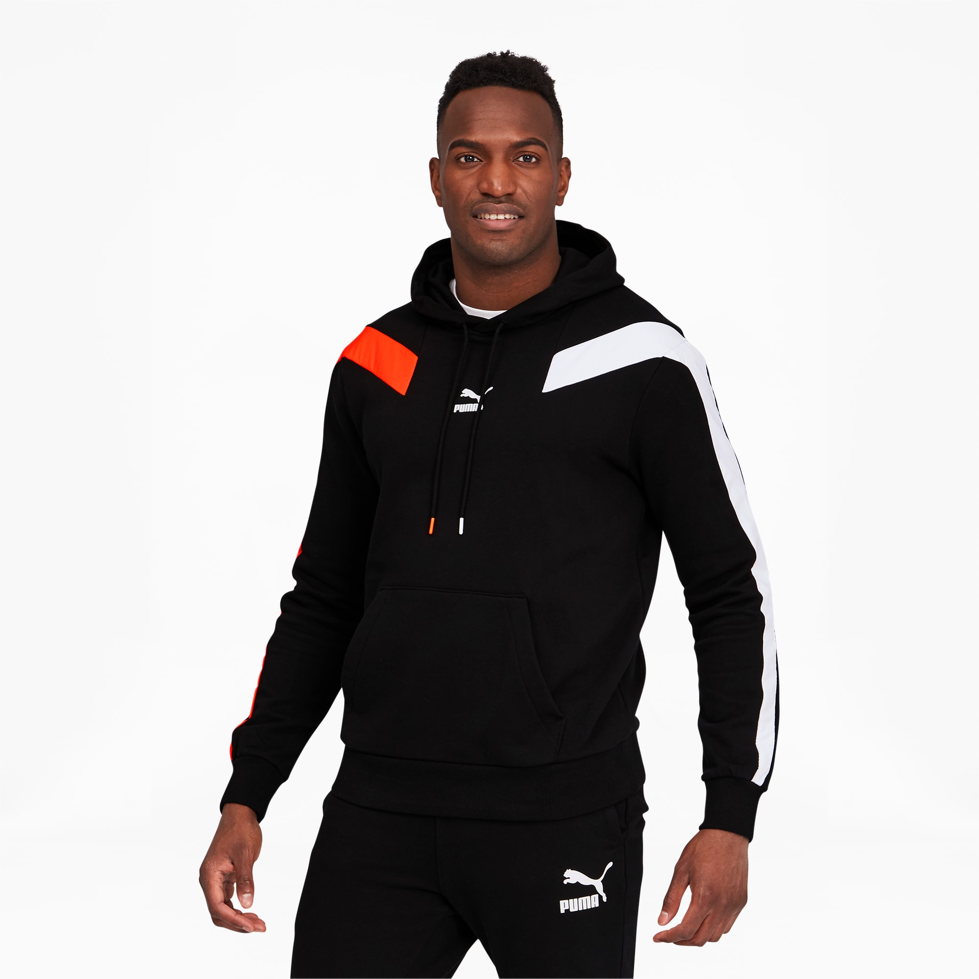 PUMA Classics T7 Logo Hoodie TR (PUMA Black) Men's Sweatshirt