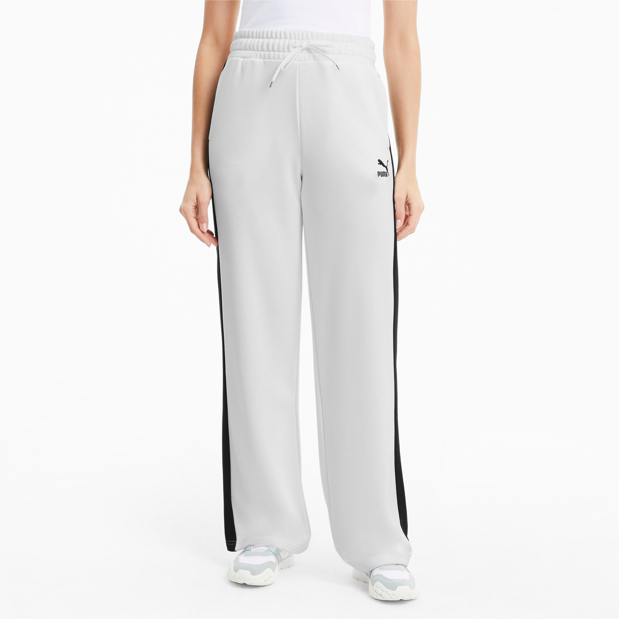 Puma wide leg sweatpants on sale