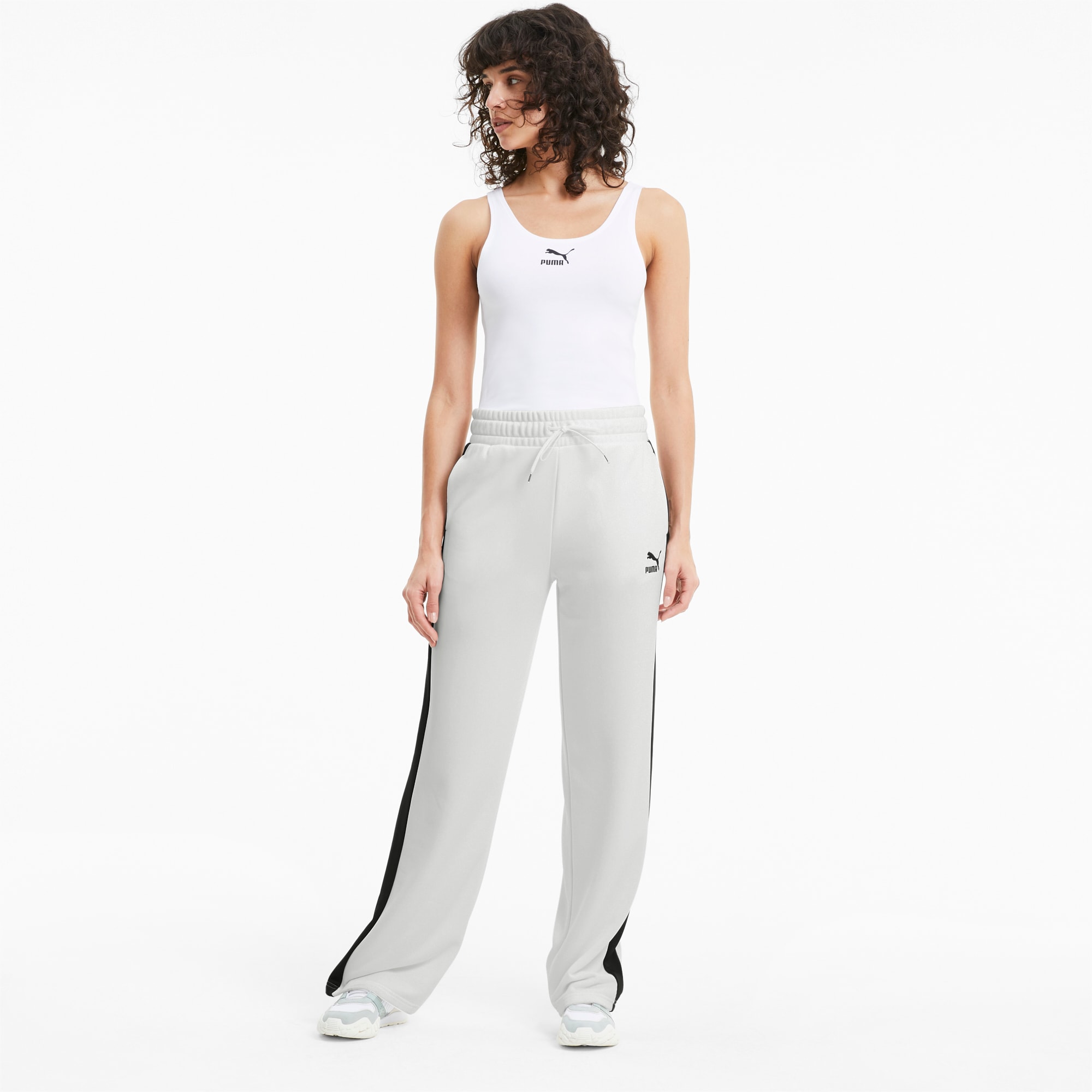 Puma wide leg sweatpants clearance