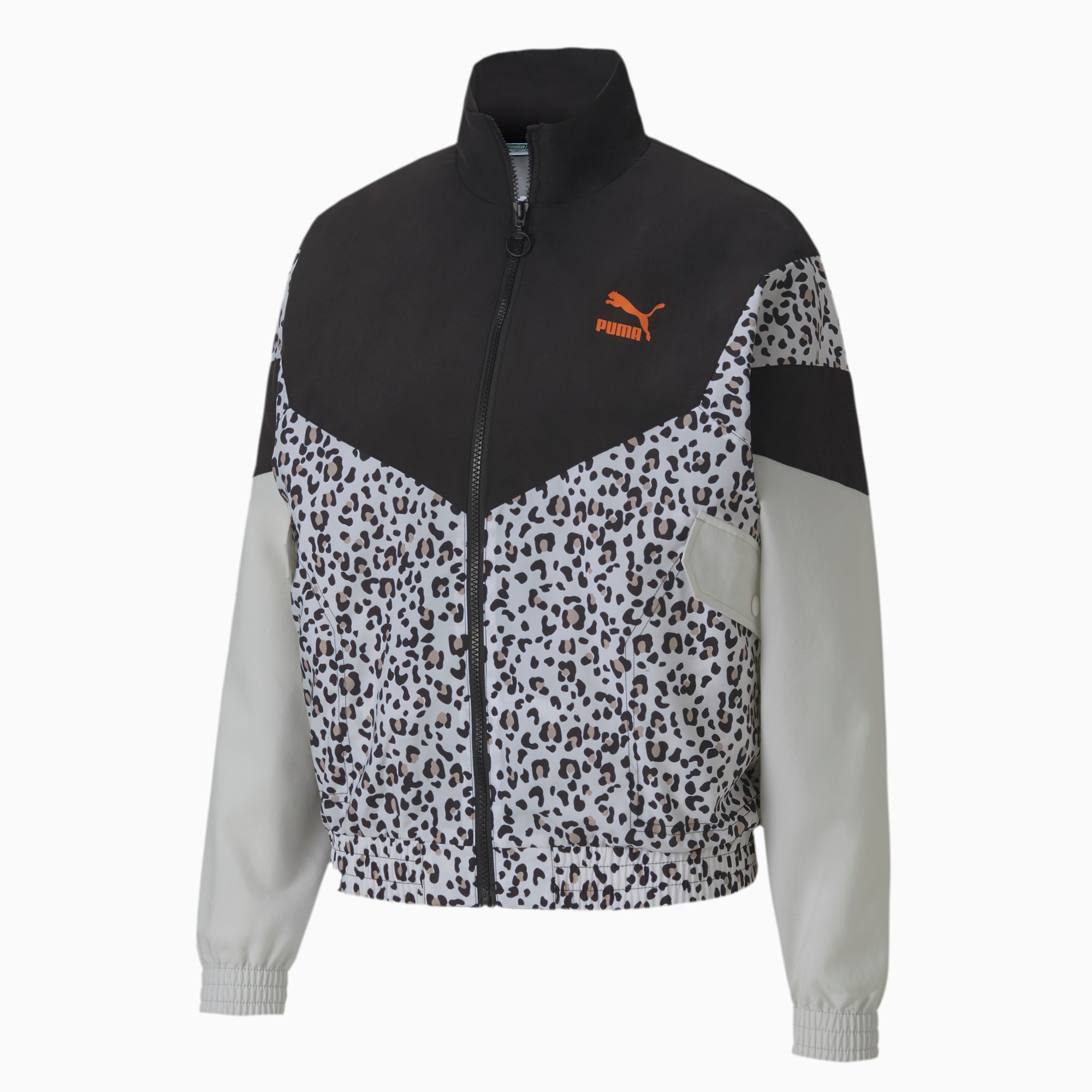 black and white puma track jacket