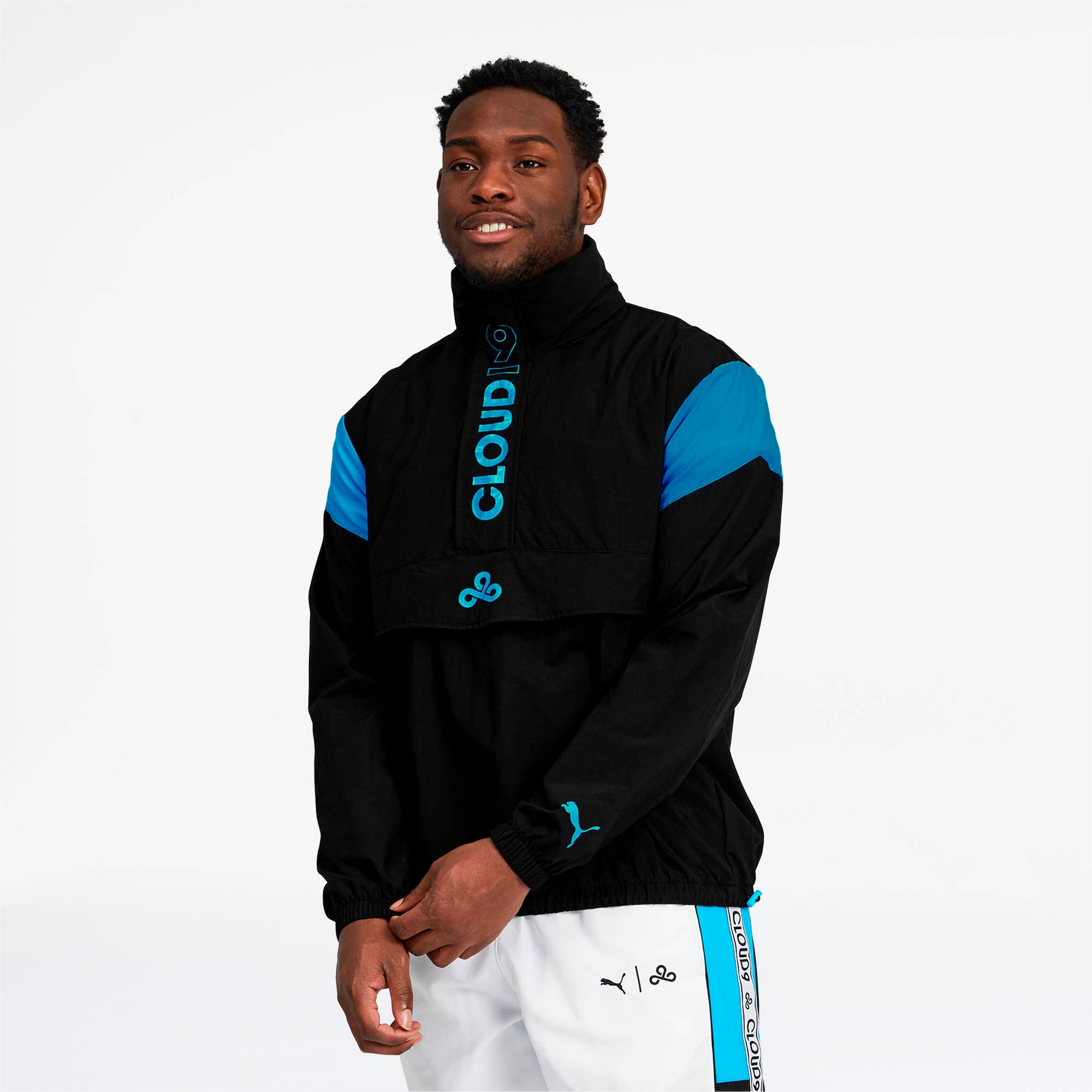 puma graphic windbreaker