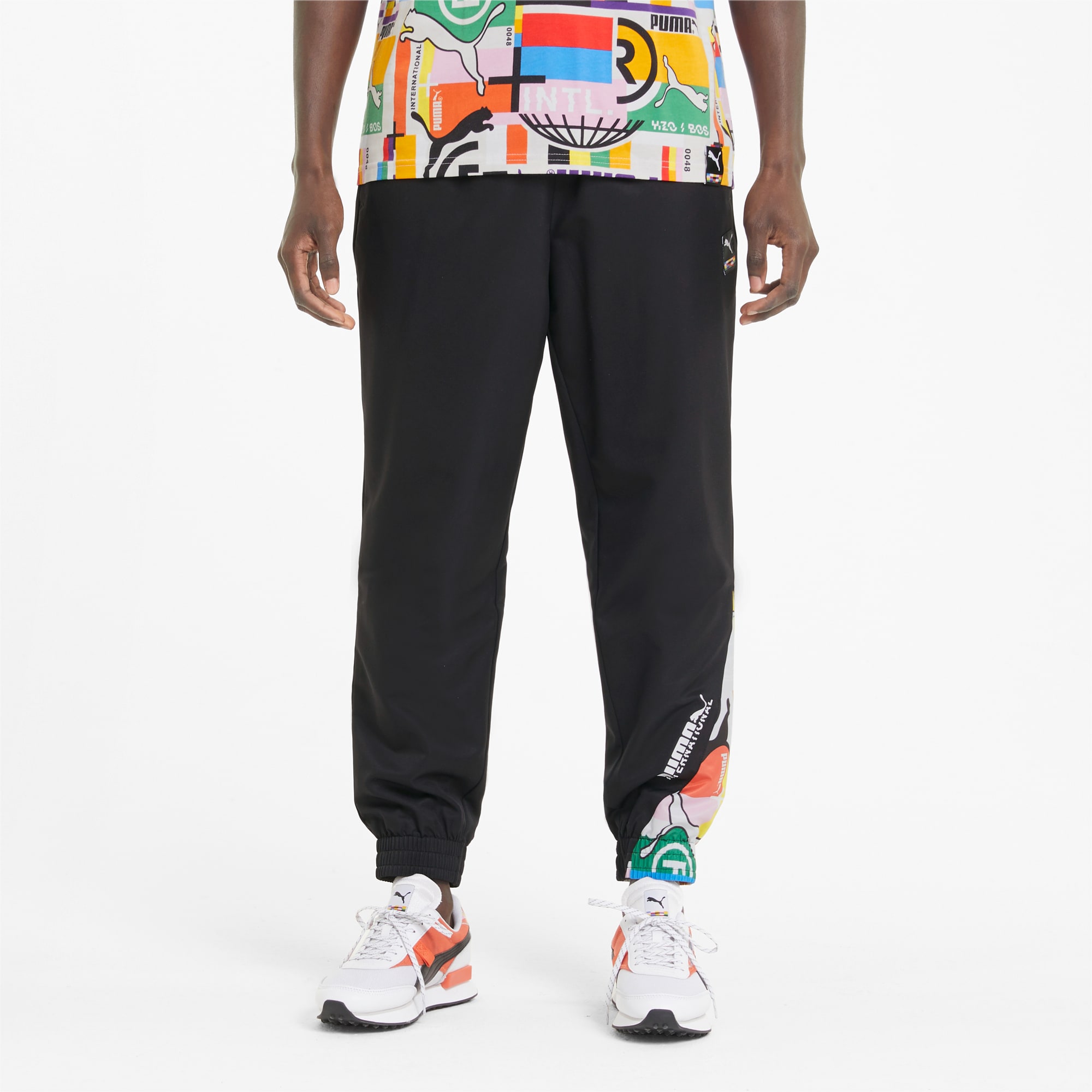 Puma woven track pants hotsell