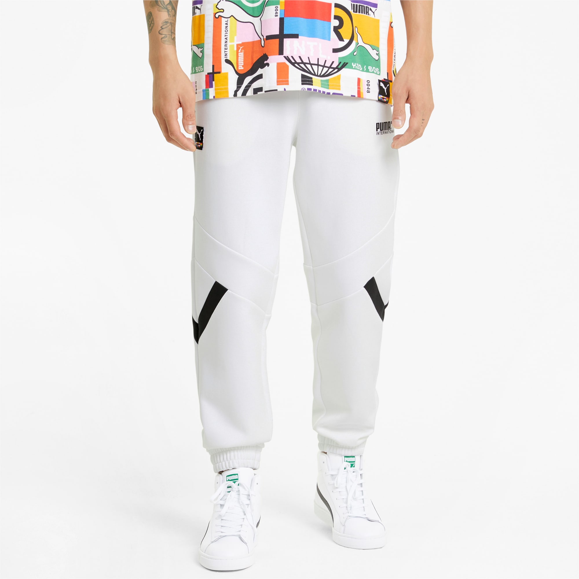 id knit track pants
