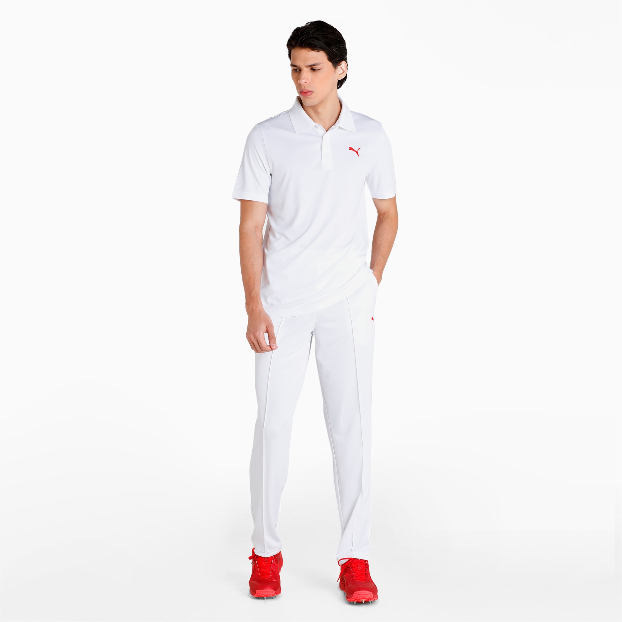 puma white cricket dress