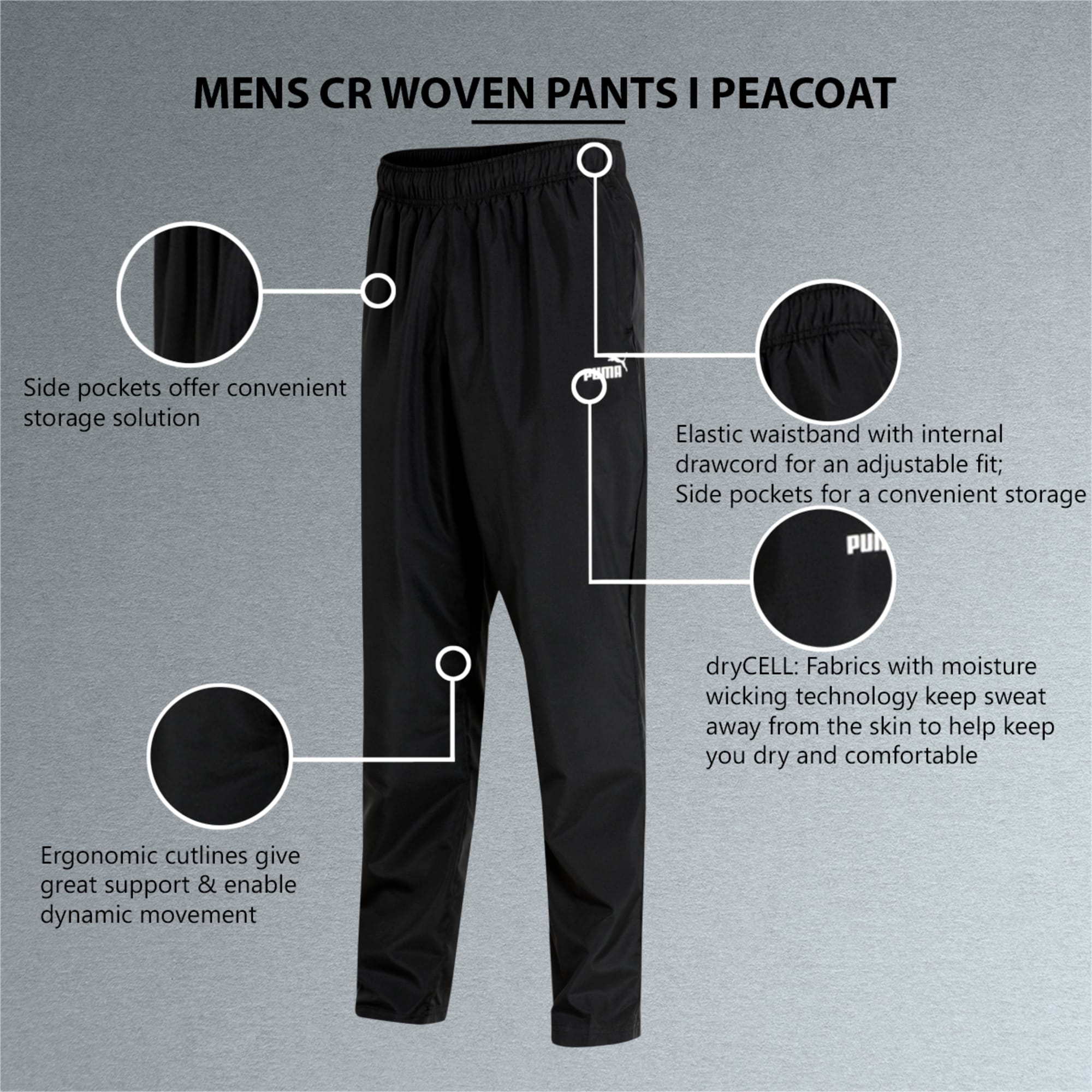 Mens puma 2025 joggers size chart