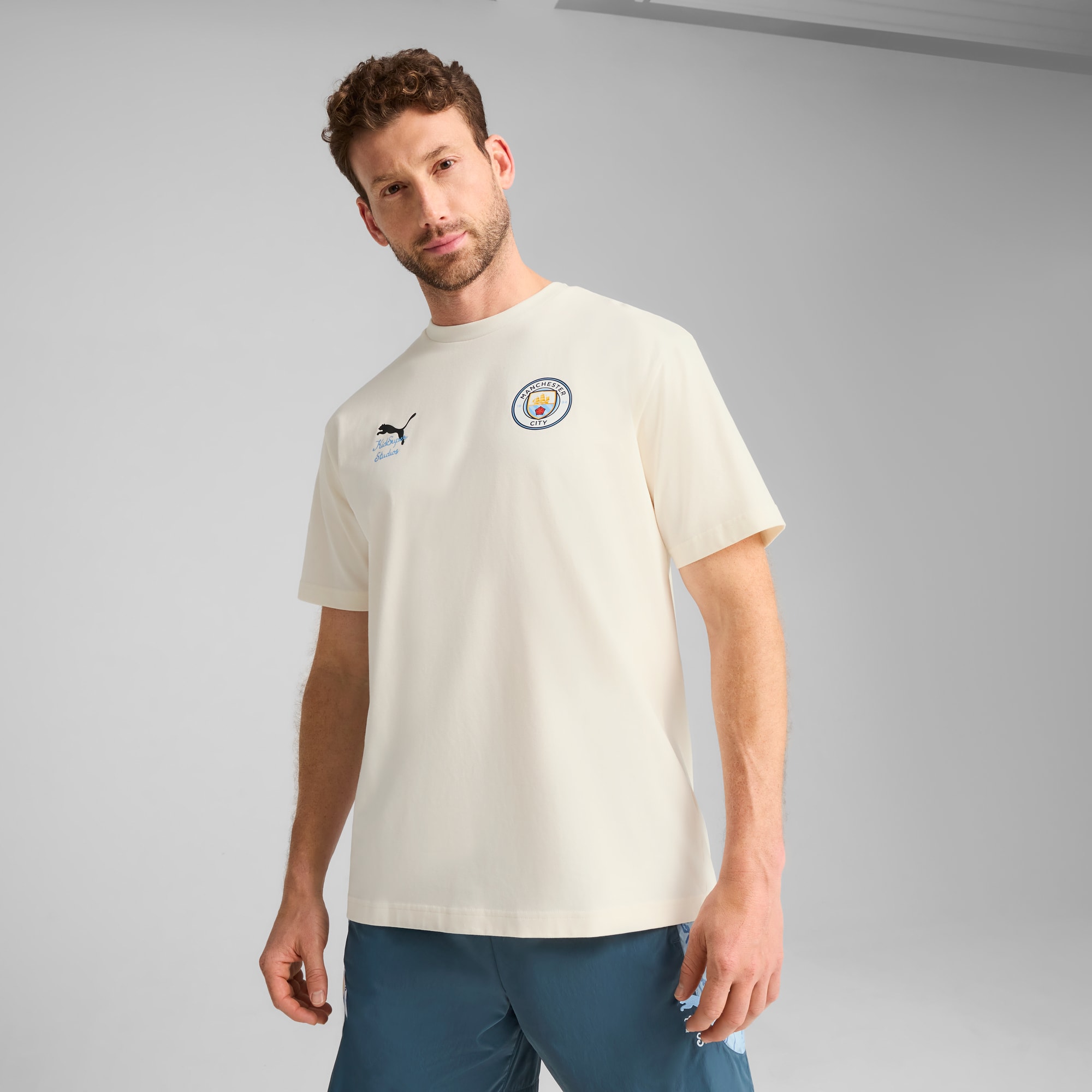 Tシャツ・カットソー Puma x Kidsuper MCFC Long Sleeve Retro  Jersey Manchester City KidSuper Retro Long Sleeve Shirt 2025/26
