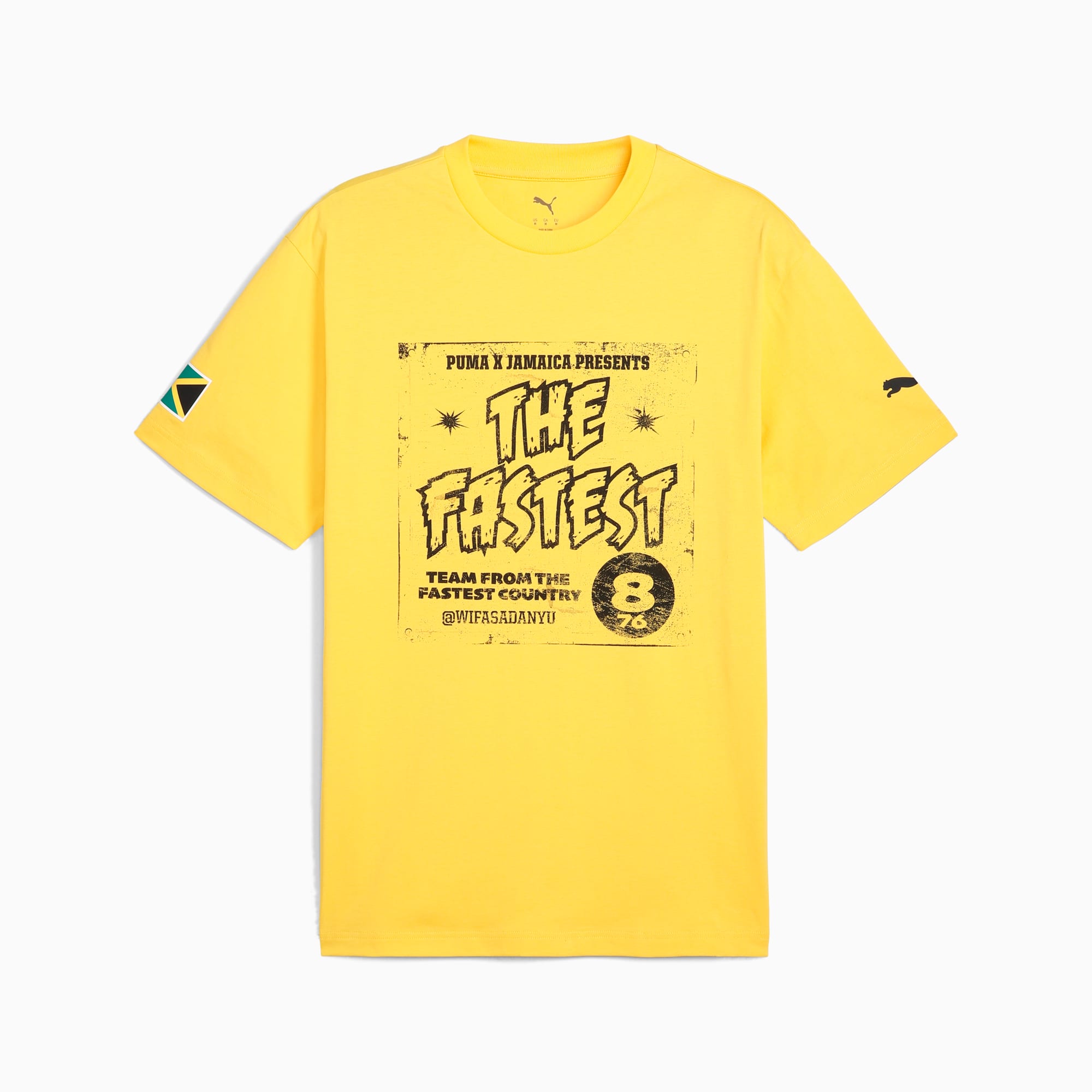 PUMA x JAMAICA Village Wear T-Shirt aus Baumwolle Herren, Starlight-JAMAICA, large