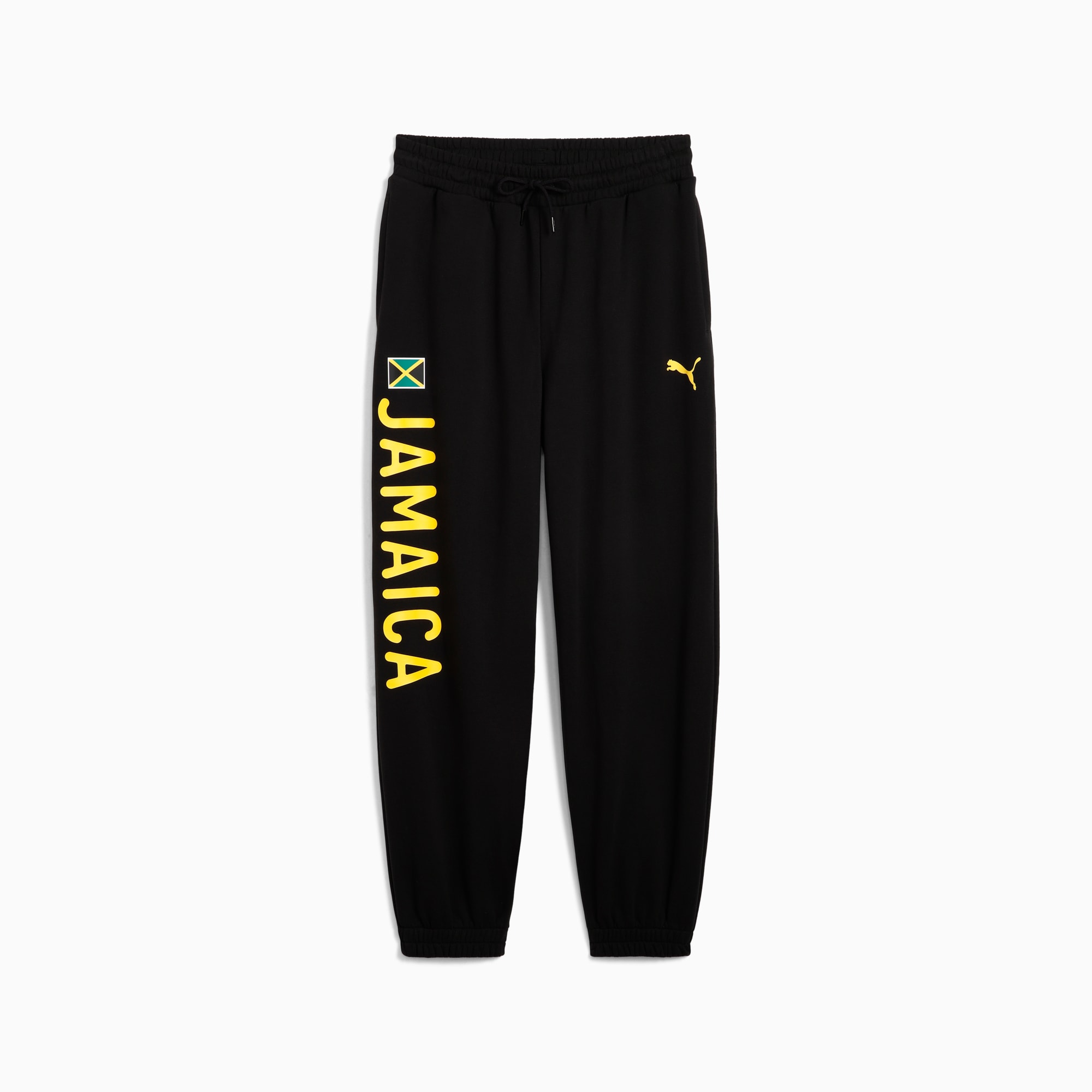 PUMA x JAMAICA Village Wear sweatpants voor dames, PUMA Black-JAM, large