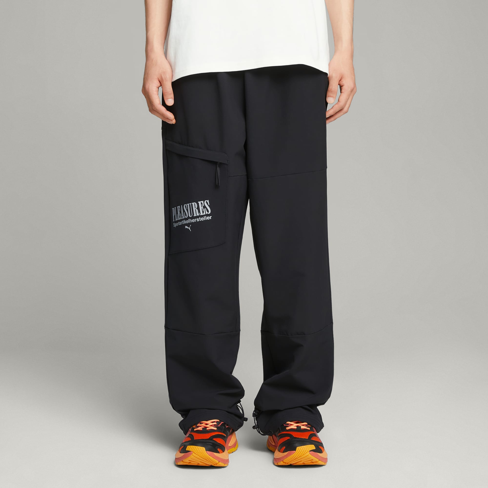 Shell Cargo Joggers With Bungee Hem