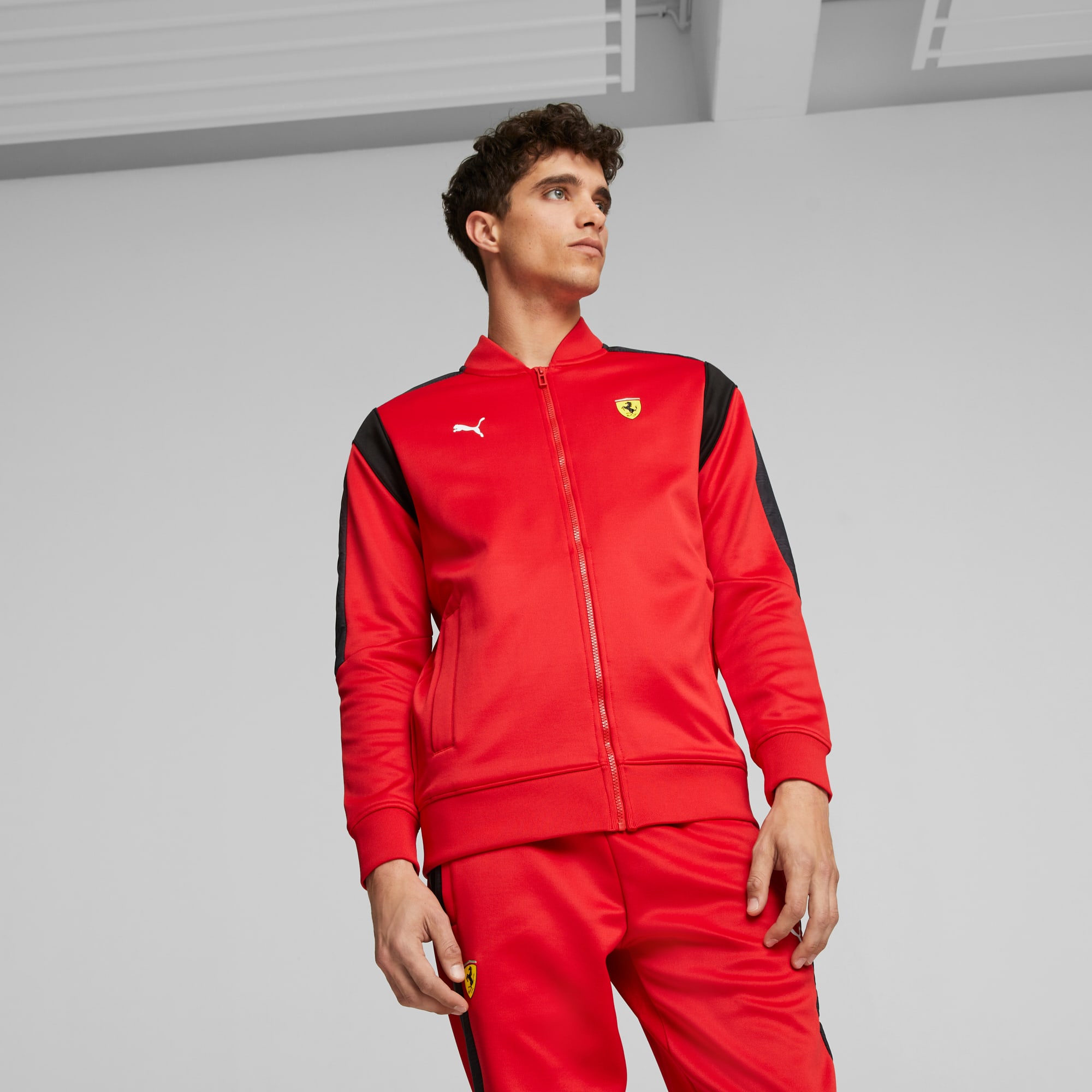 Scuderia Ferrari Race MT7 Track Pants by Puma - Red