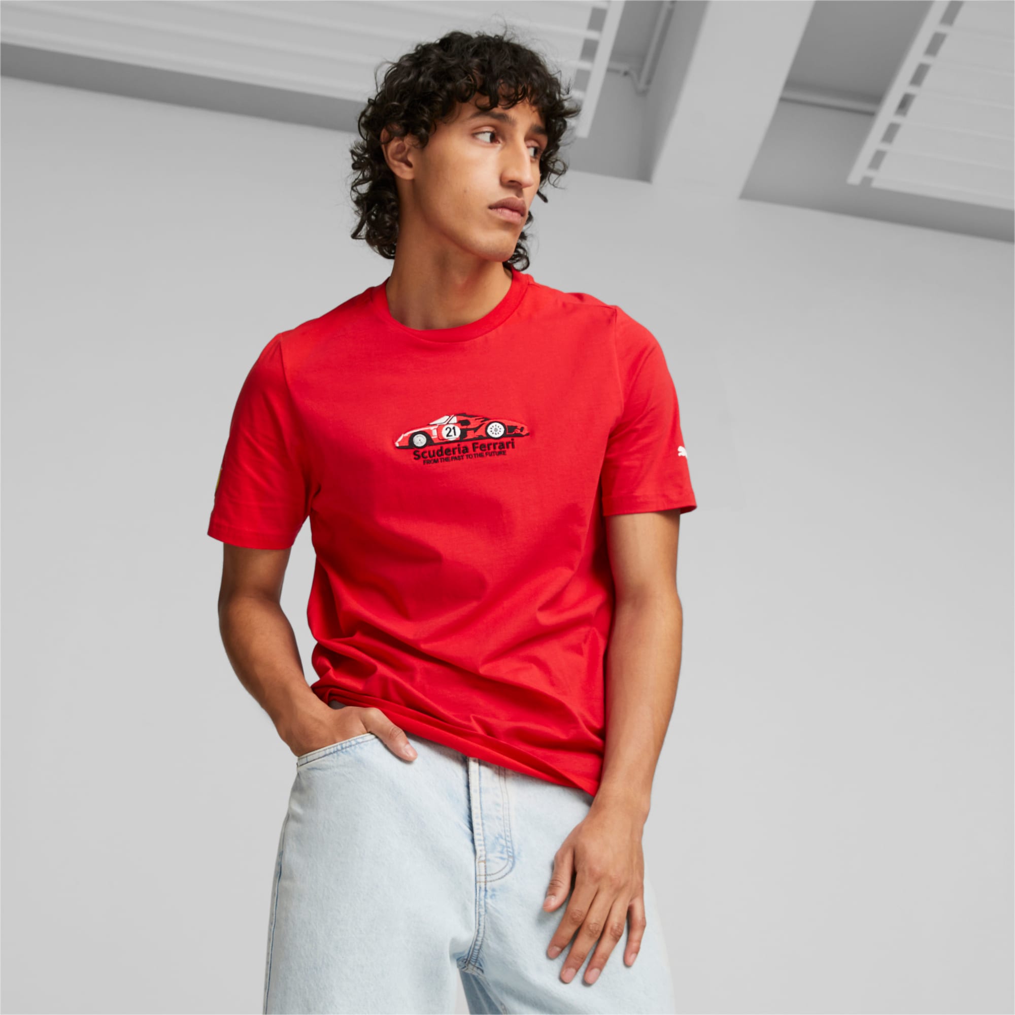 Puma Ferrari Race Short Sleeve T-Shirt Red XL Man