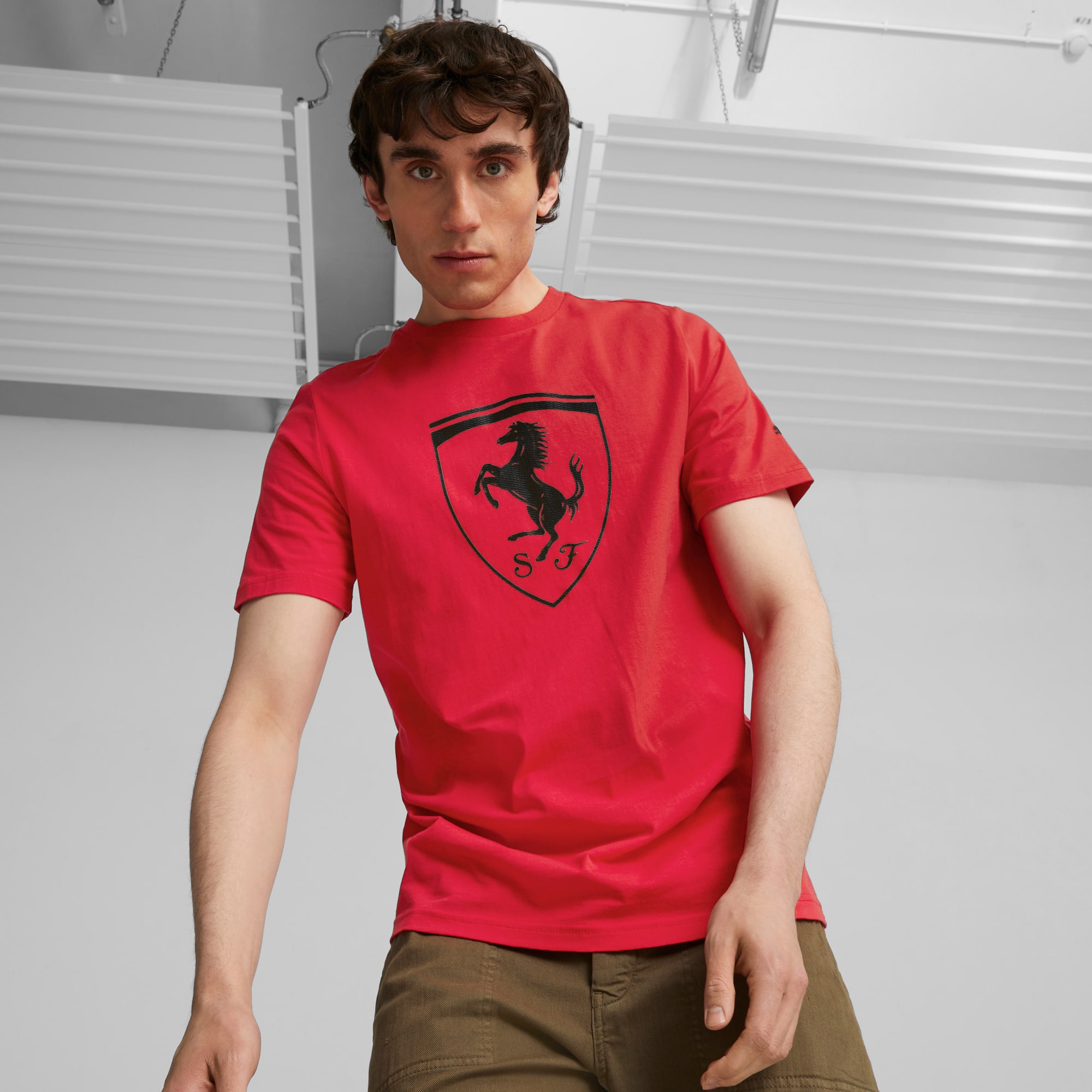 Scuderia Ferrari Race Big Shield Men s Motorsport Tee PUMA Shop All Puma PUMA