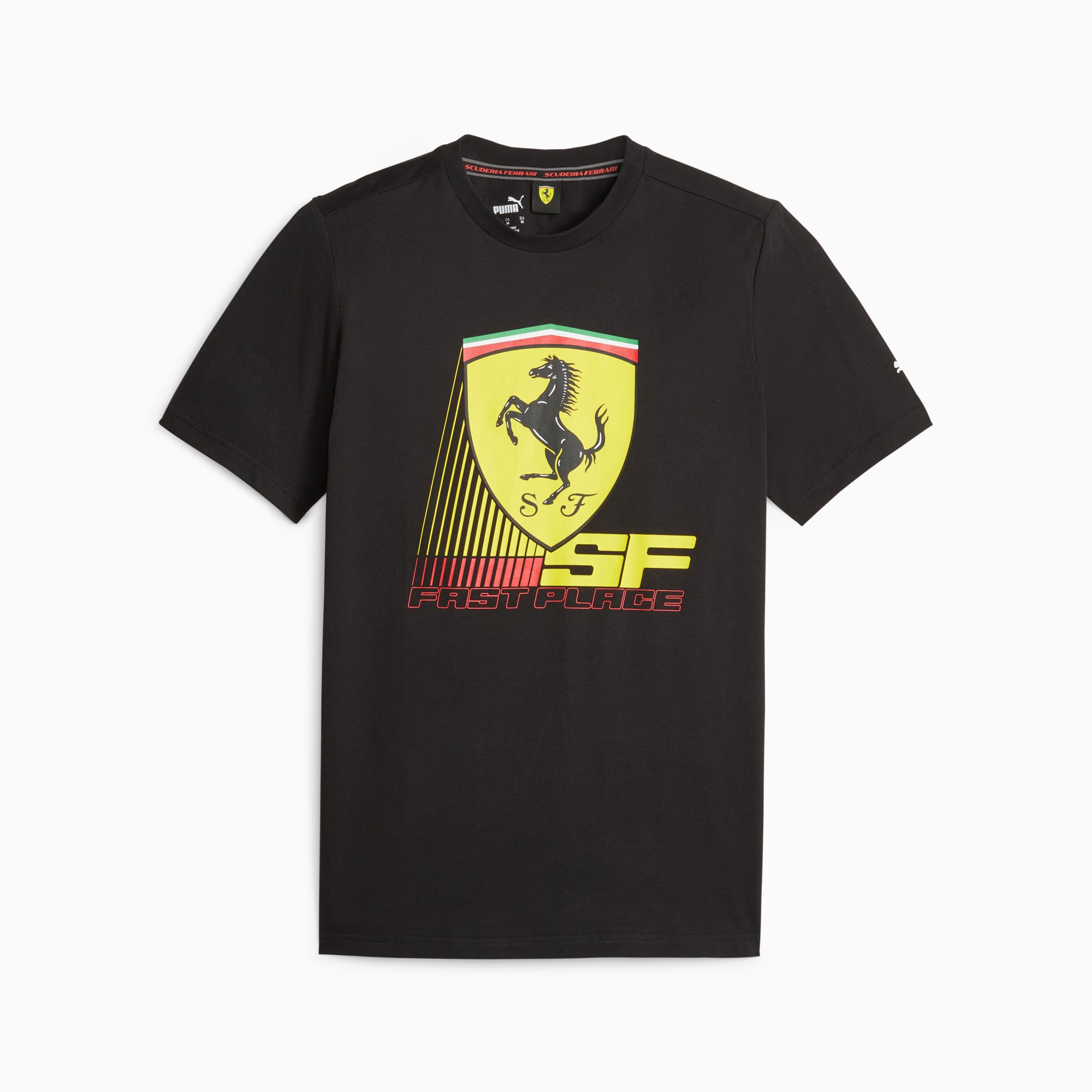 Scuderia Ferrari Race Coloured Big Shield Men s T shirt PUMA