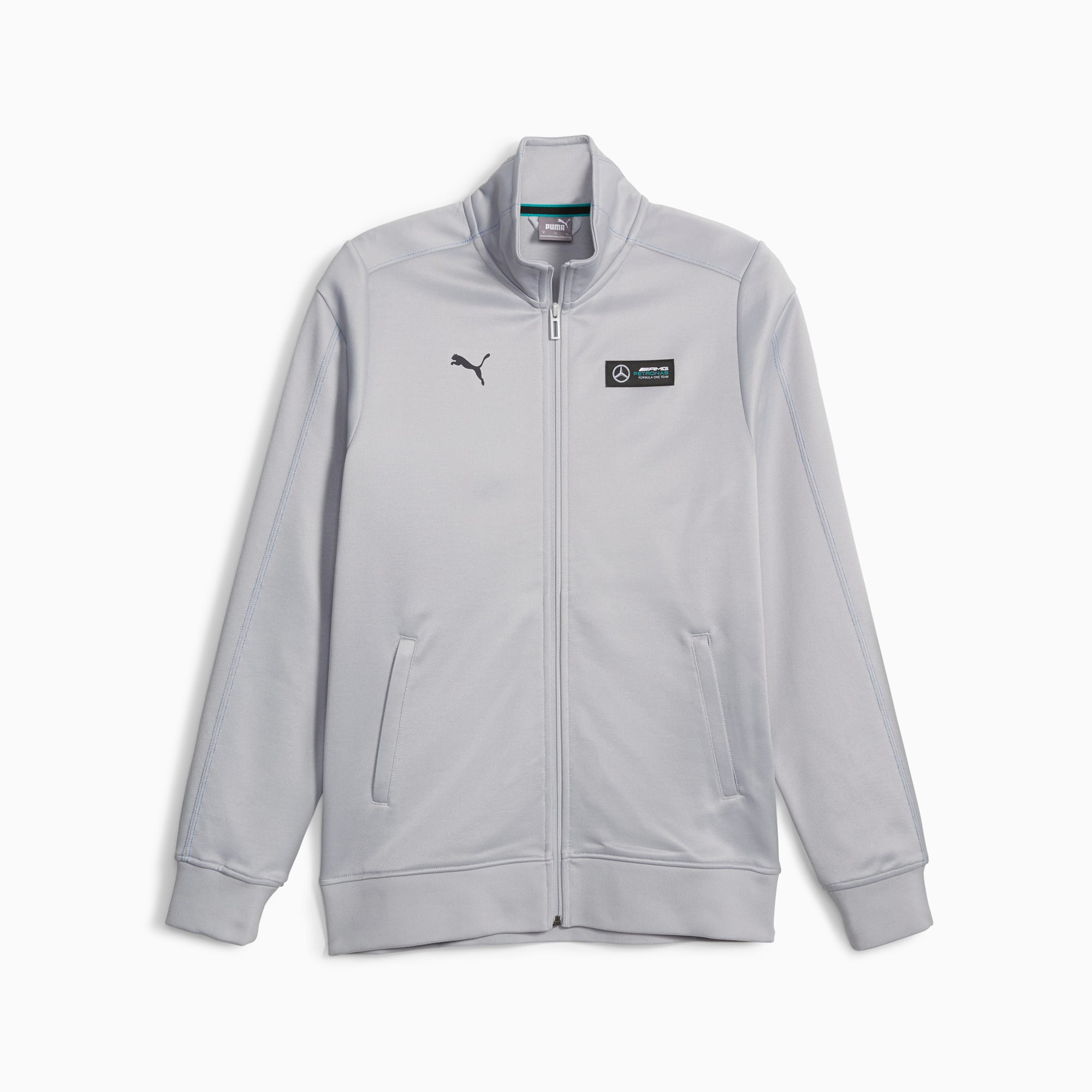 PUMA Mercedes AMG Petronas F1 MT7 Motorsport Track Jacket Men s Silver Size M