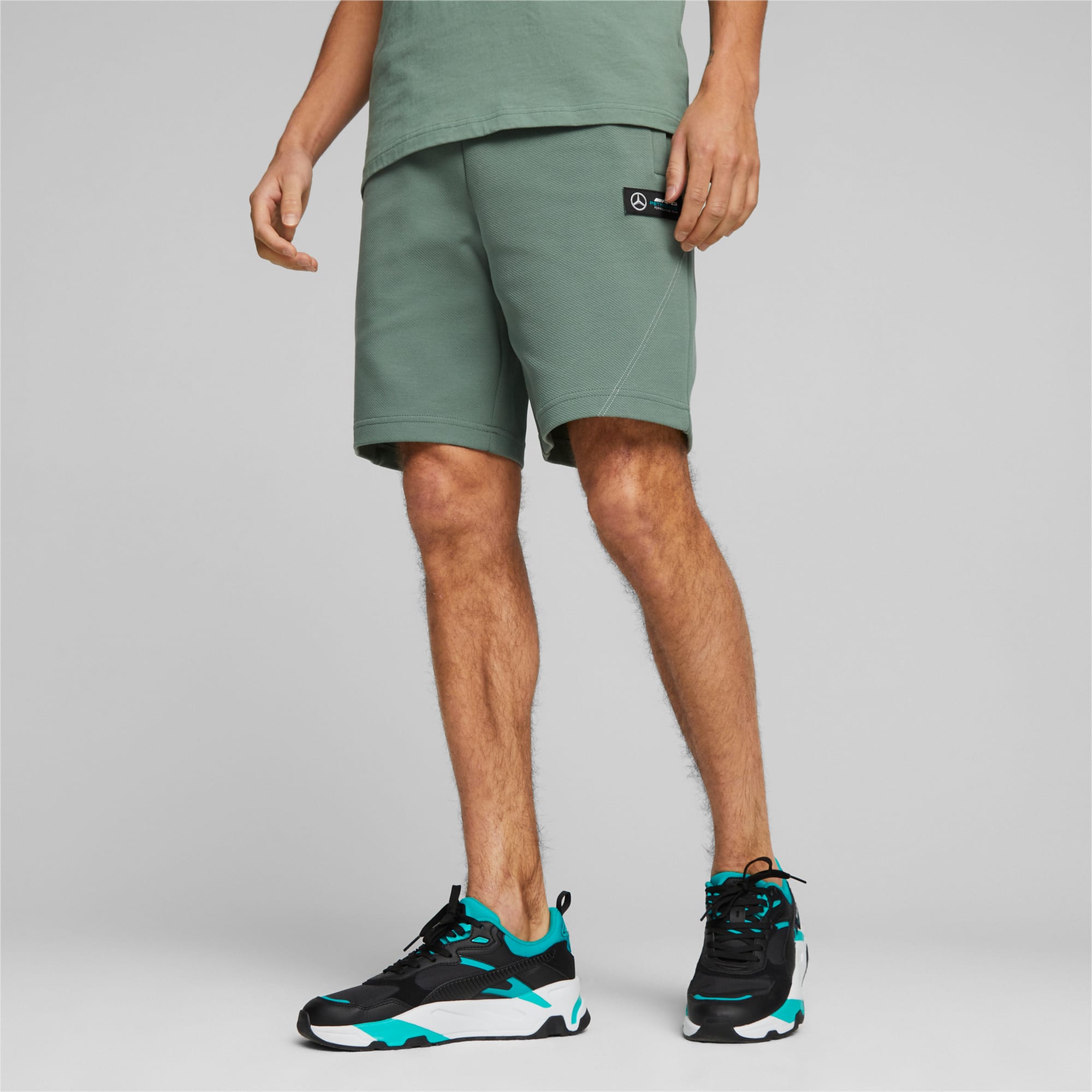 Mercedes AMG PETRONAS Men s Motorsport Sweat Shorts PUMA Shoes