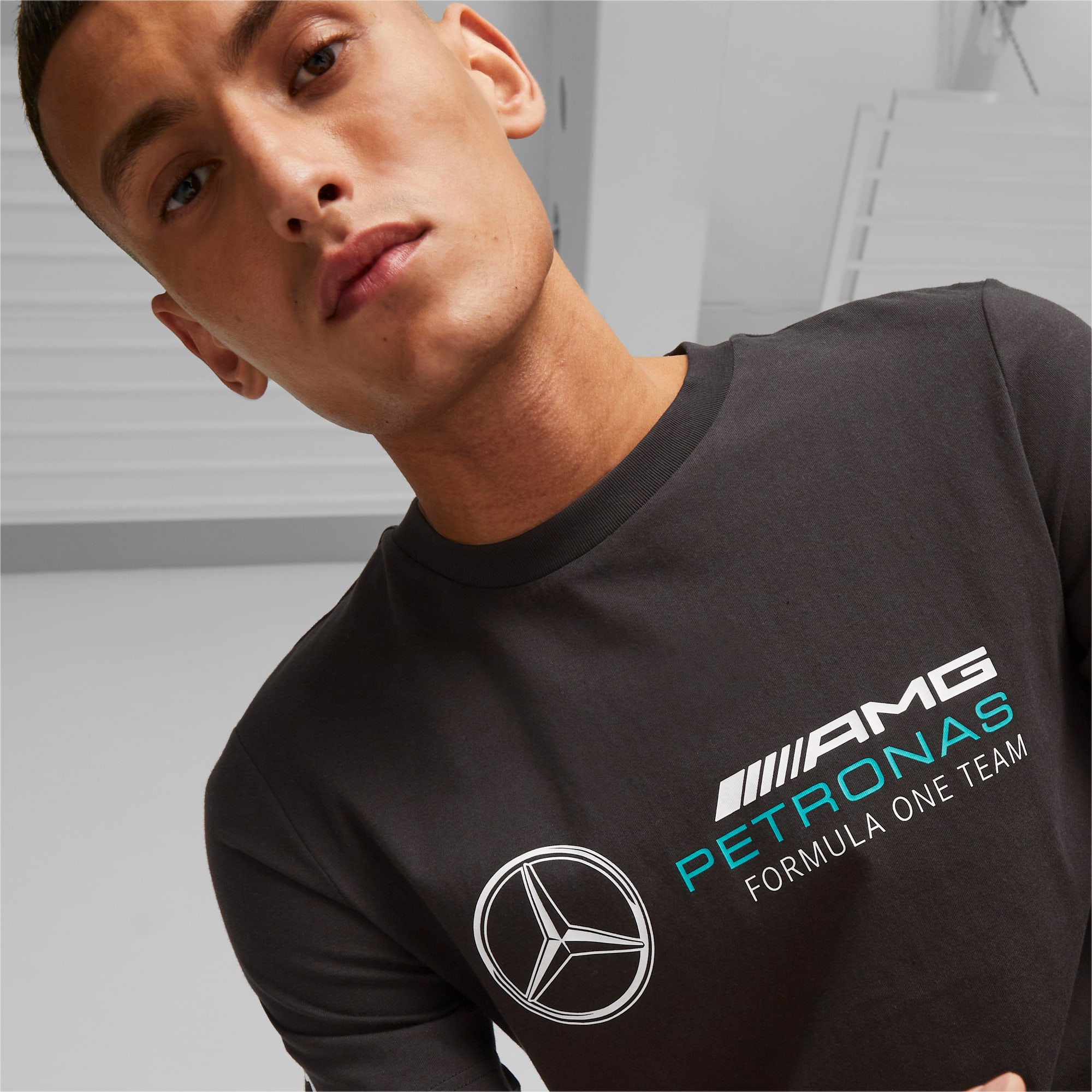 Camiseta PUMA Hombre Algodón Negra Mercedes Benz Amg - 536447-01
