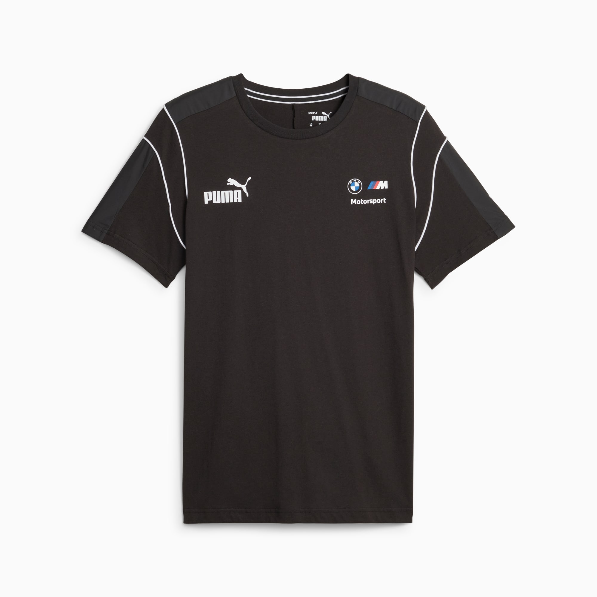 BMW M Motorsport Logo Men's T-Shirt, PUMA Black