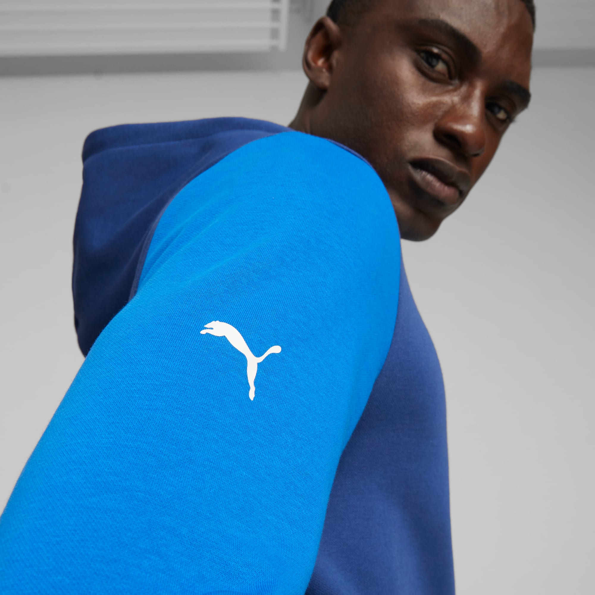 Puma navy blue sweatshirt clearance