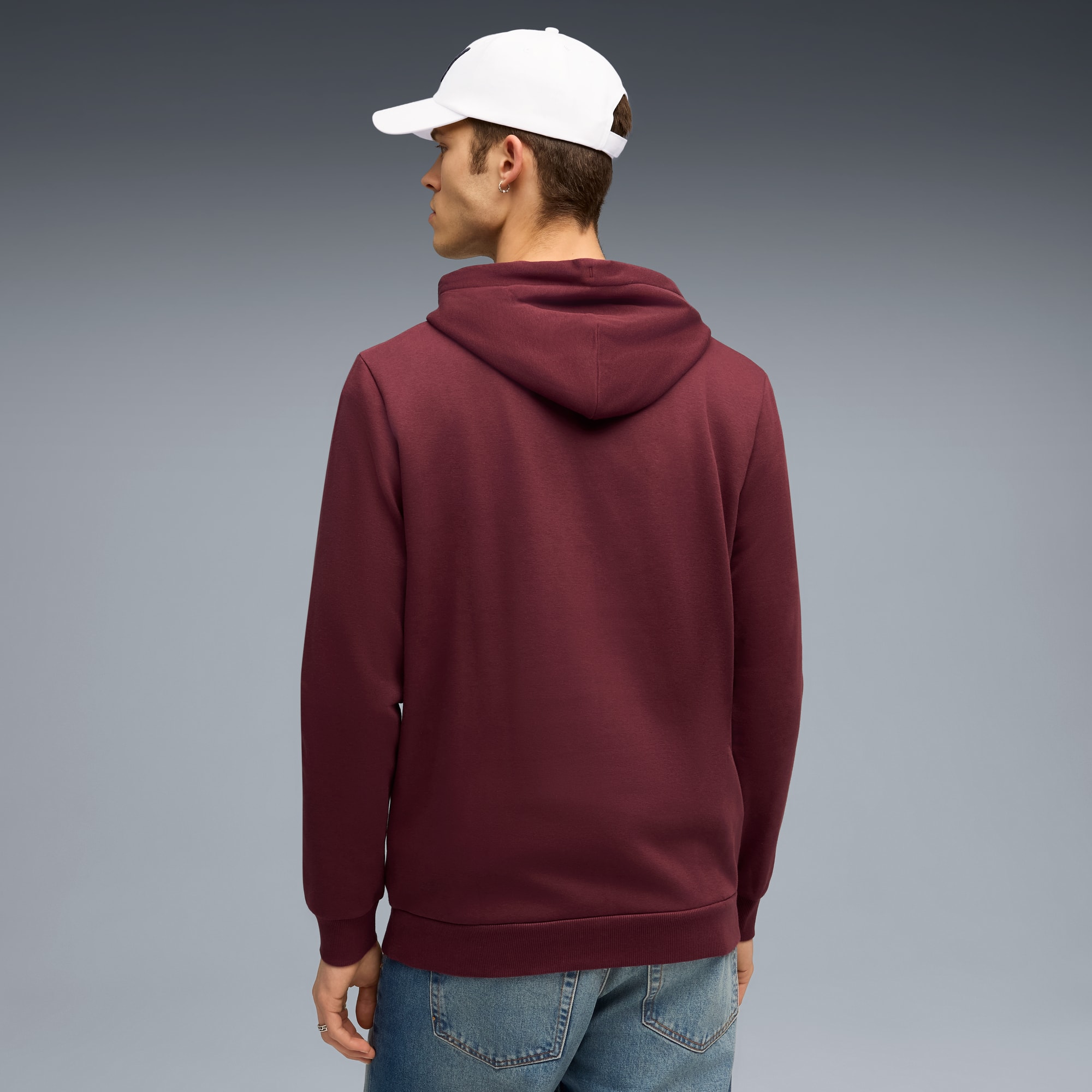 Felpa con cappuccio in pile BMW M Motorsport da uomo, Ruby Shimmer, large