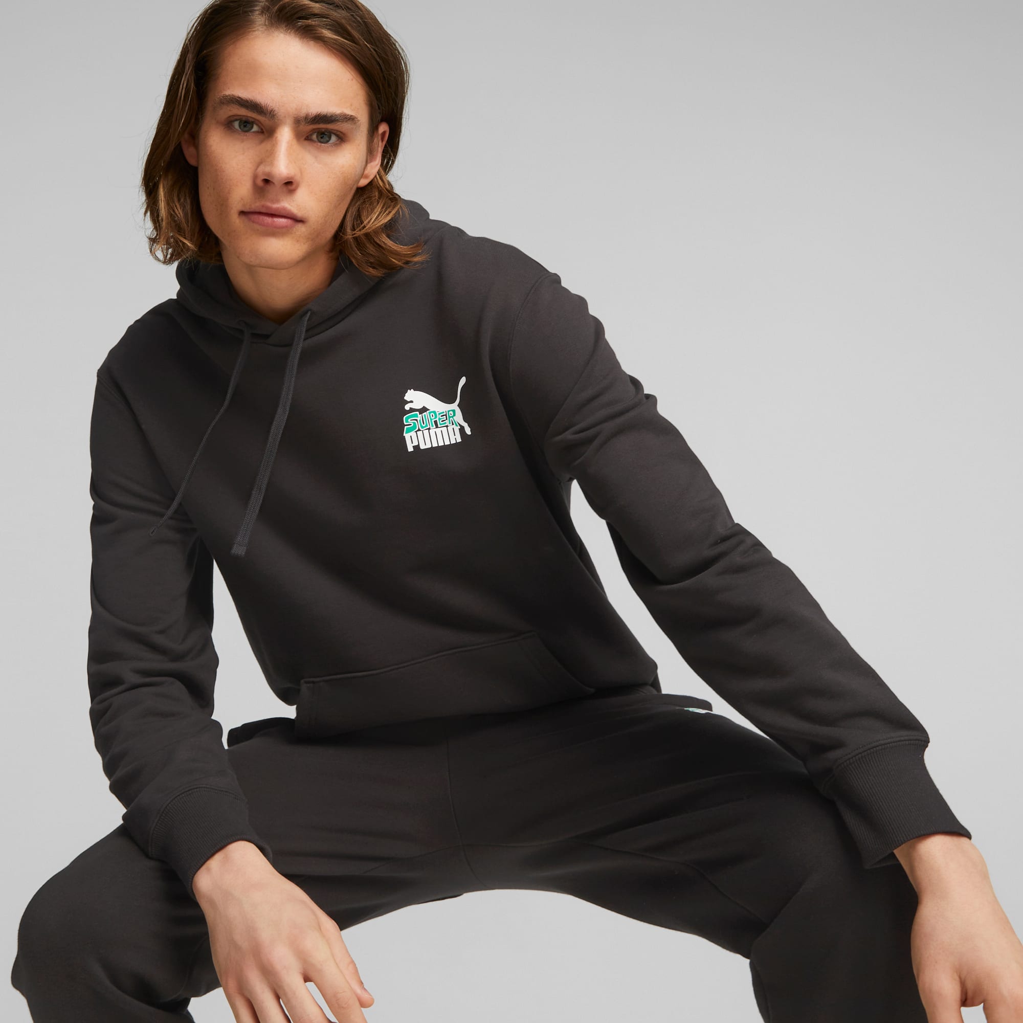 PUMA Sudadera clásica con capucha para hombre