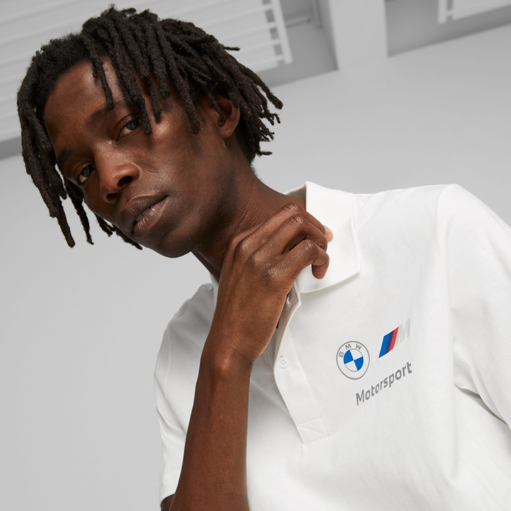 BMW M Motorsport Poloshirt Herren, PUMA White, large