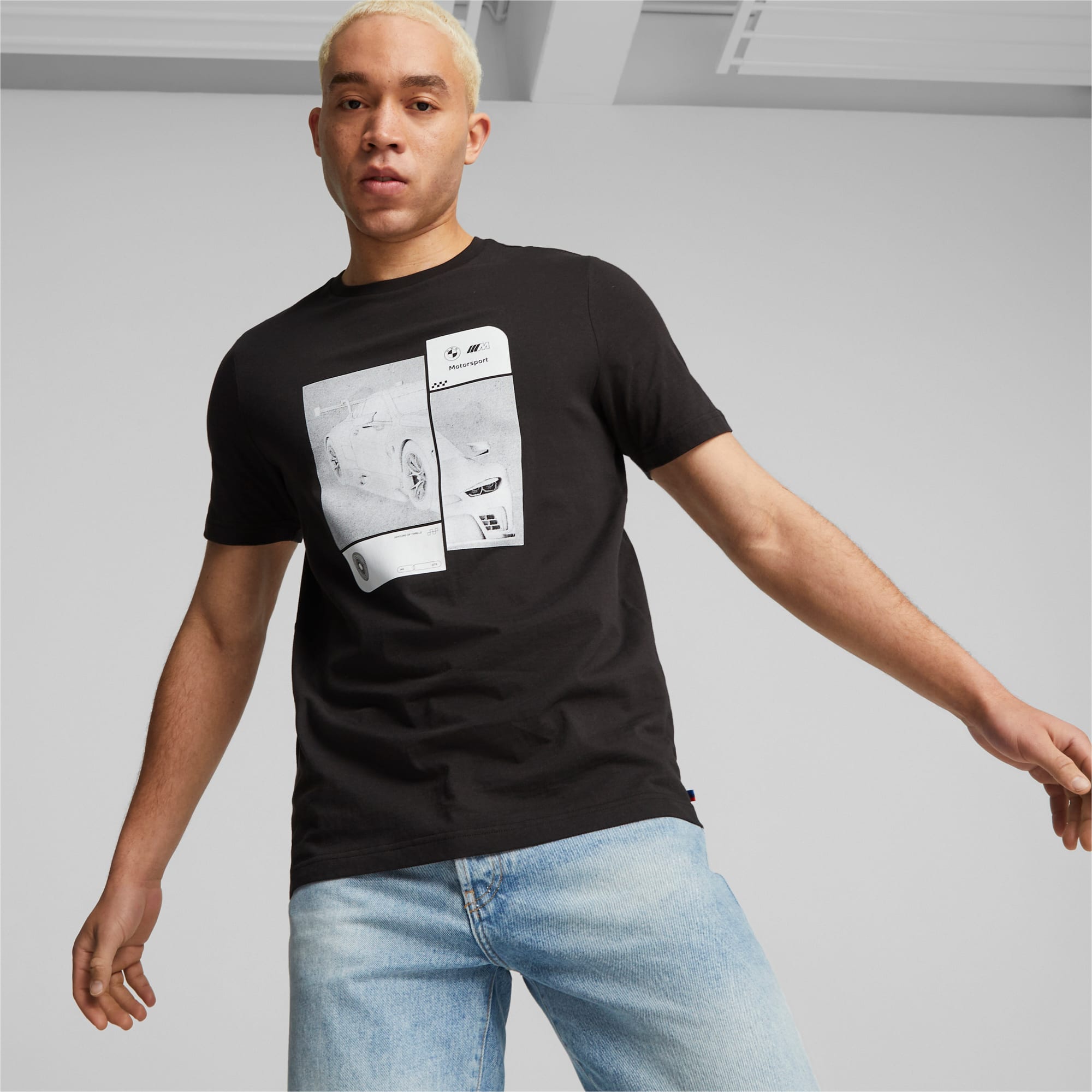 T-shirt BMW MOTORSPORT Replica noir pour homme