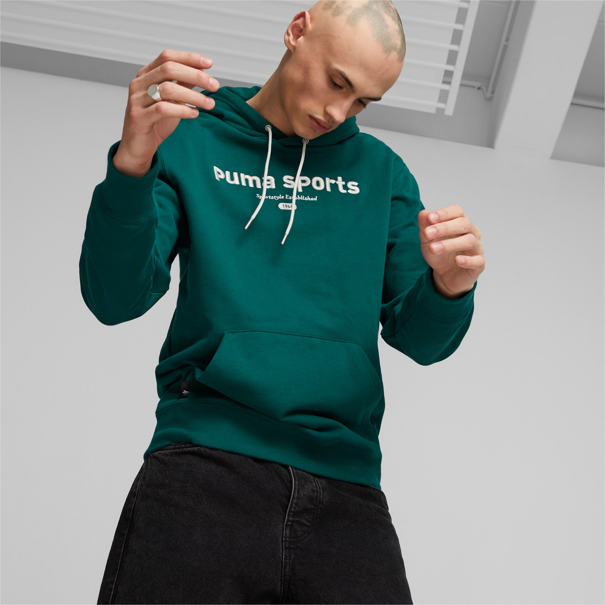 PUMA TEAM PUMA Shop All Puma PUMA Men\'s Hoodie | | | Malachite