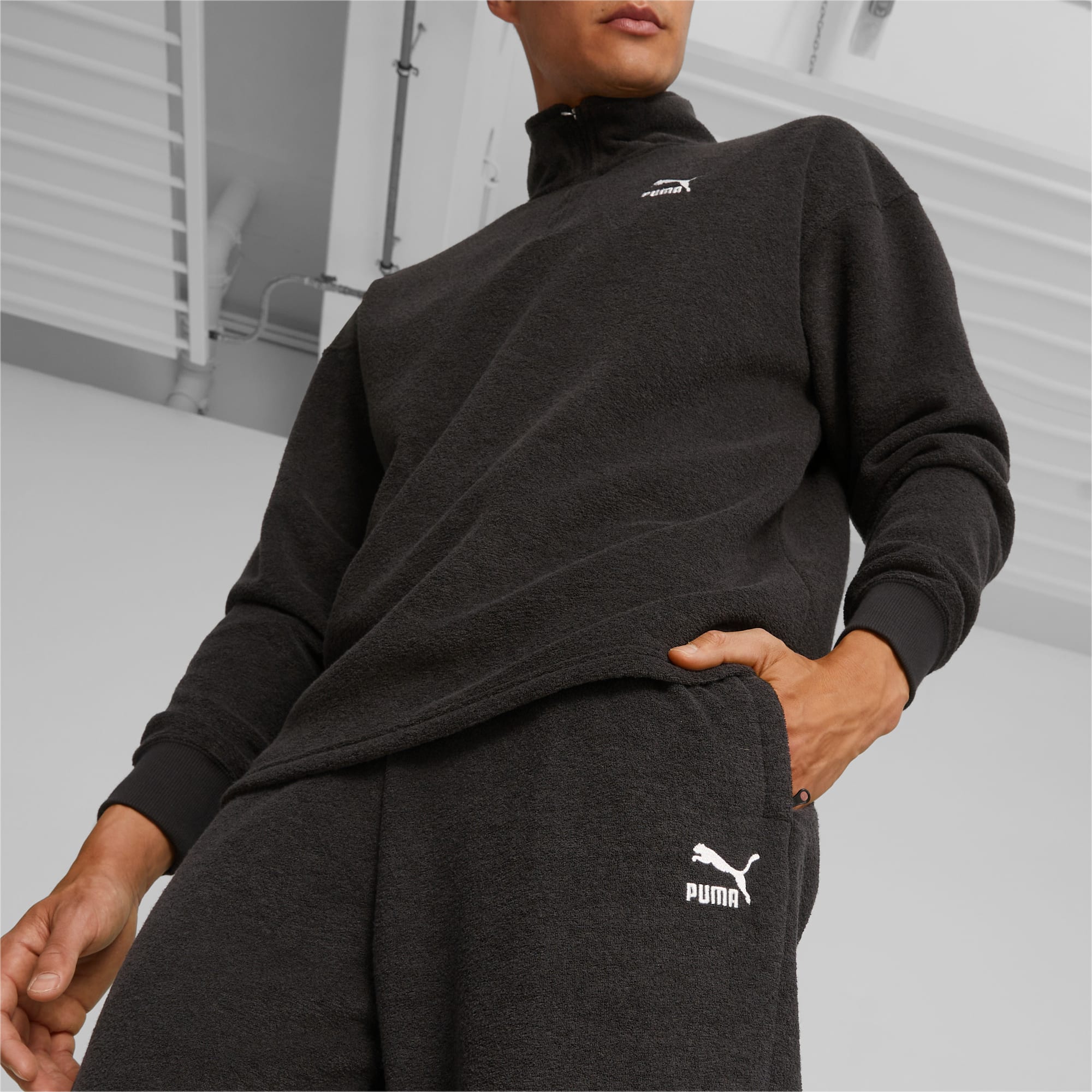 Puma men's fleece sweatpants 2025