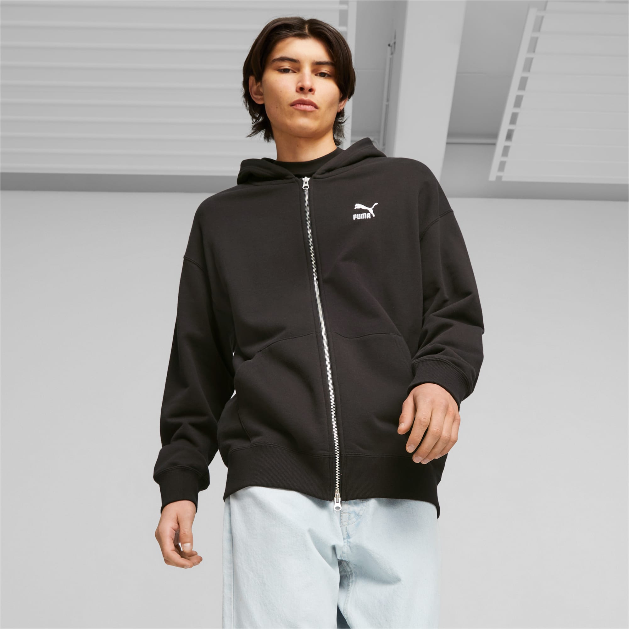 Puma zip up sweater top