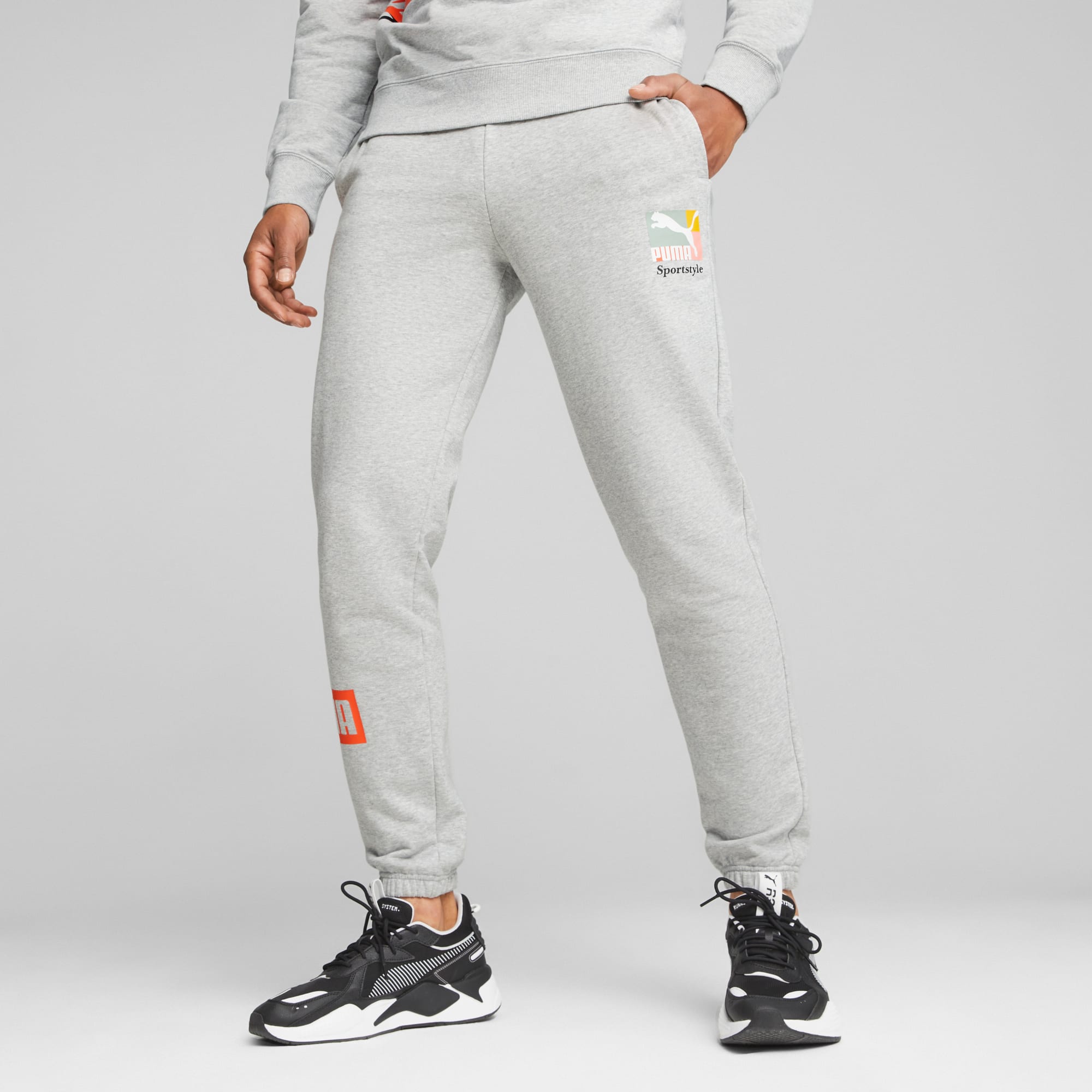 Grey puma pants clearance
