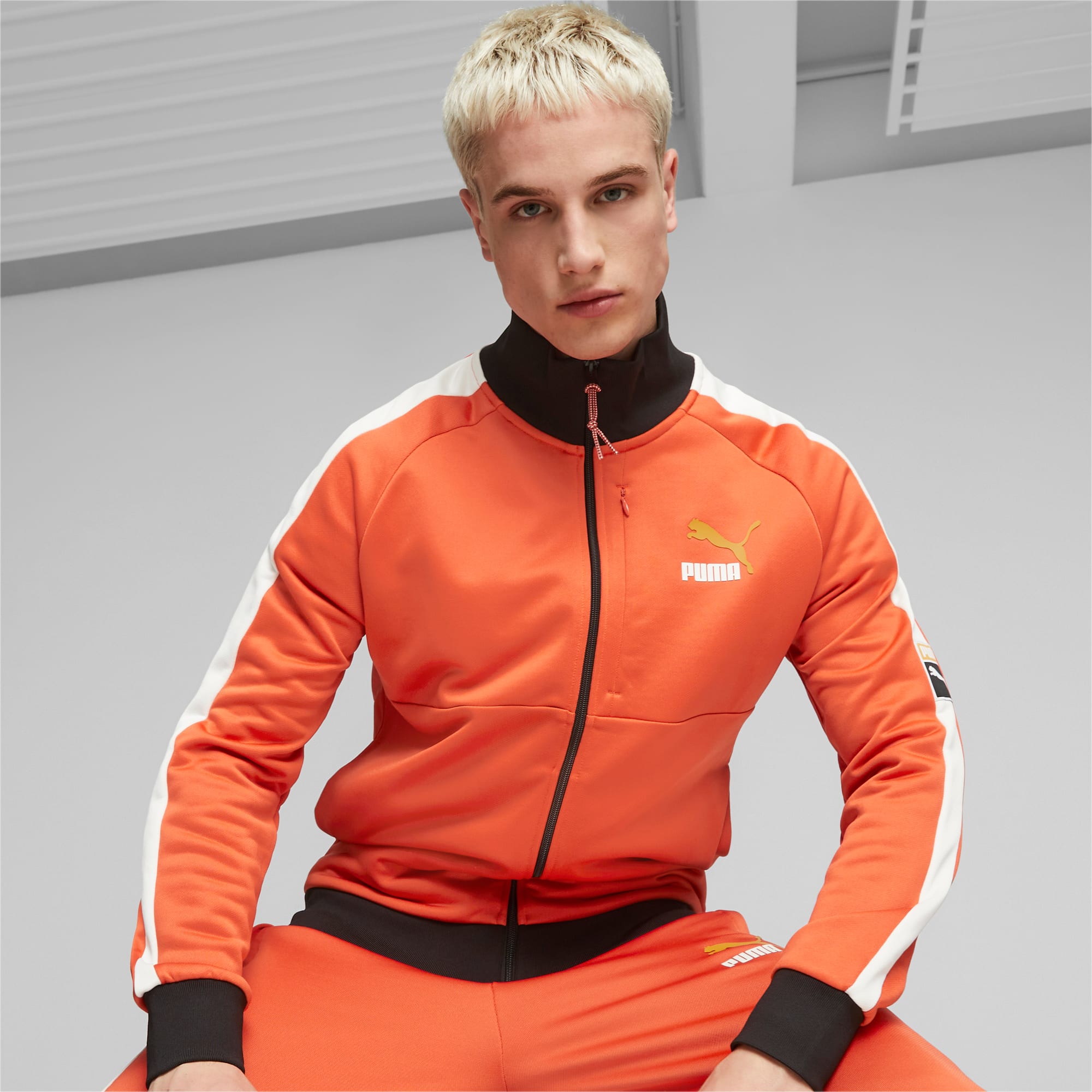 Puma jacket orange shop