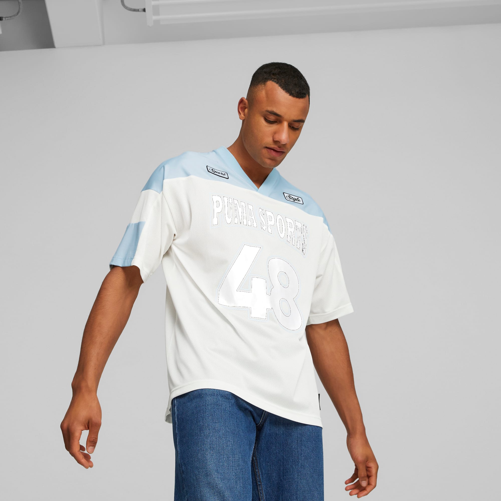 PUMA TEAM Men s American Football Jersey Warm White PUMA SHOP ALL PUMA PUMA