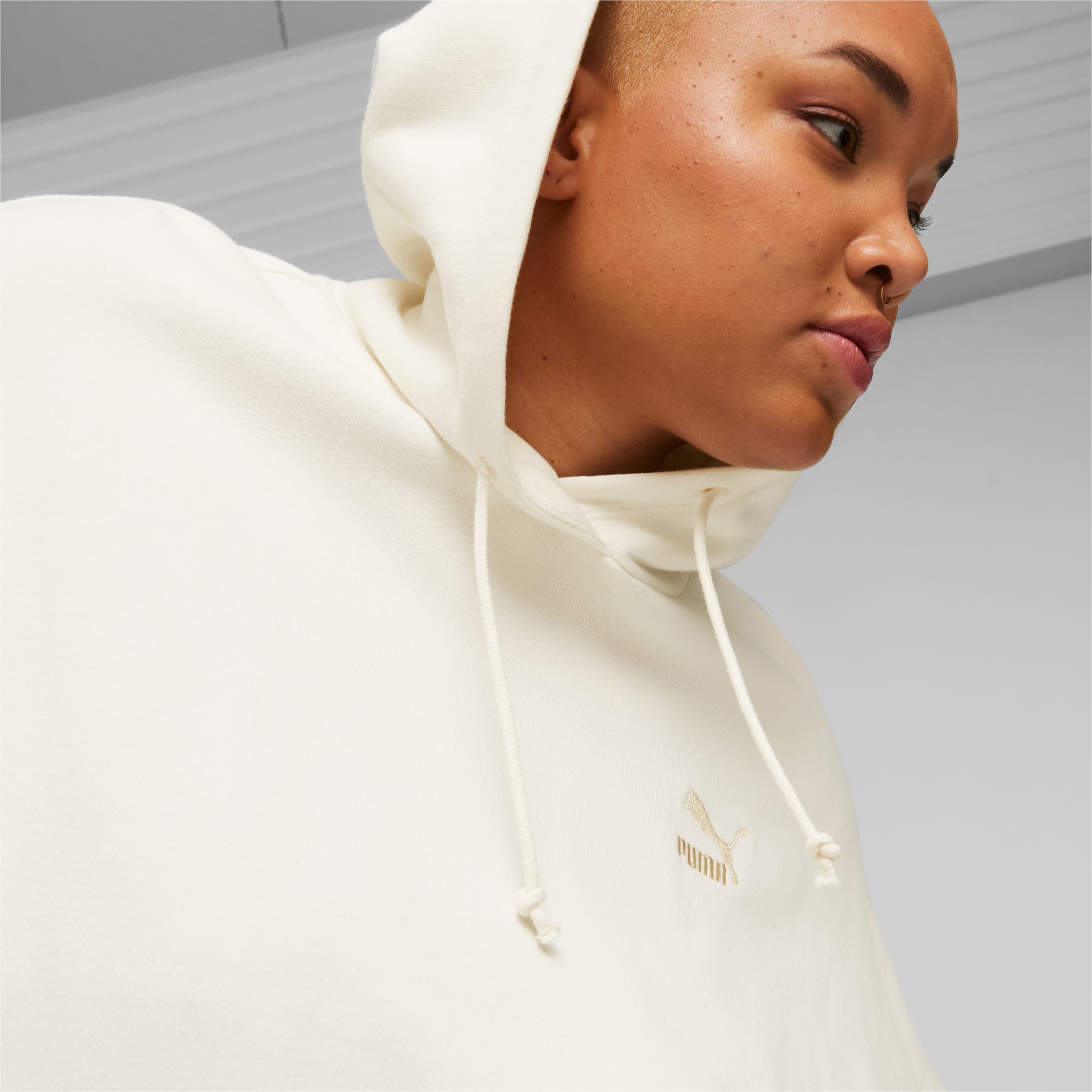 Puma white hoodie women's outlet