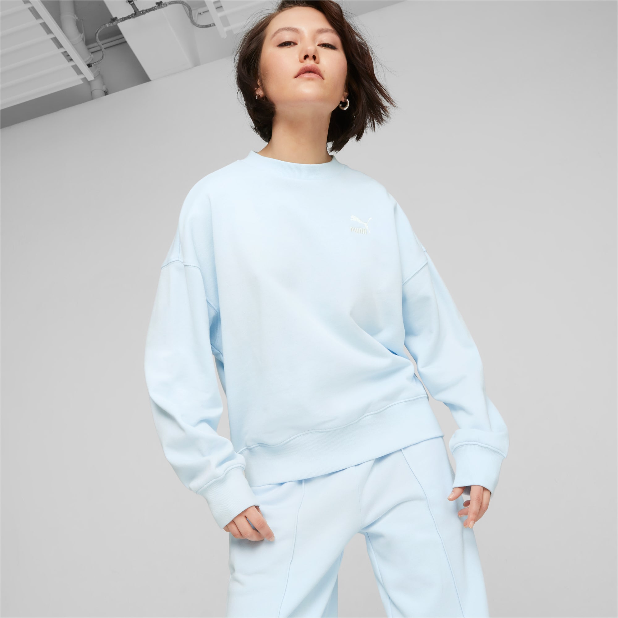 Light blue puma hot sale jumper