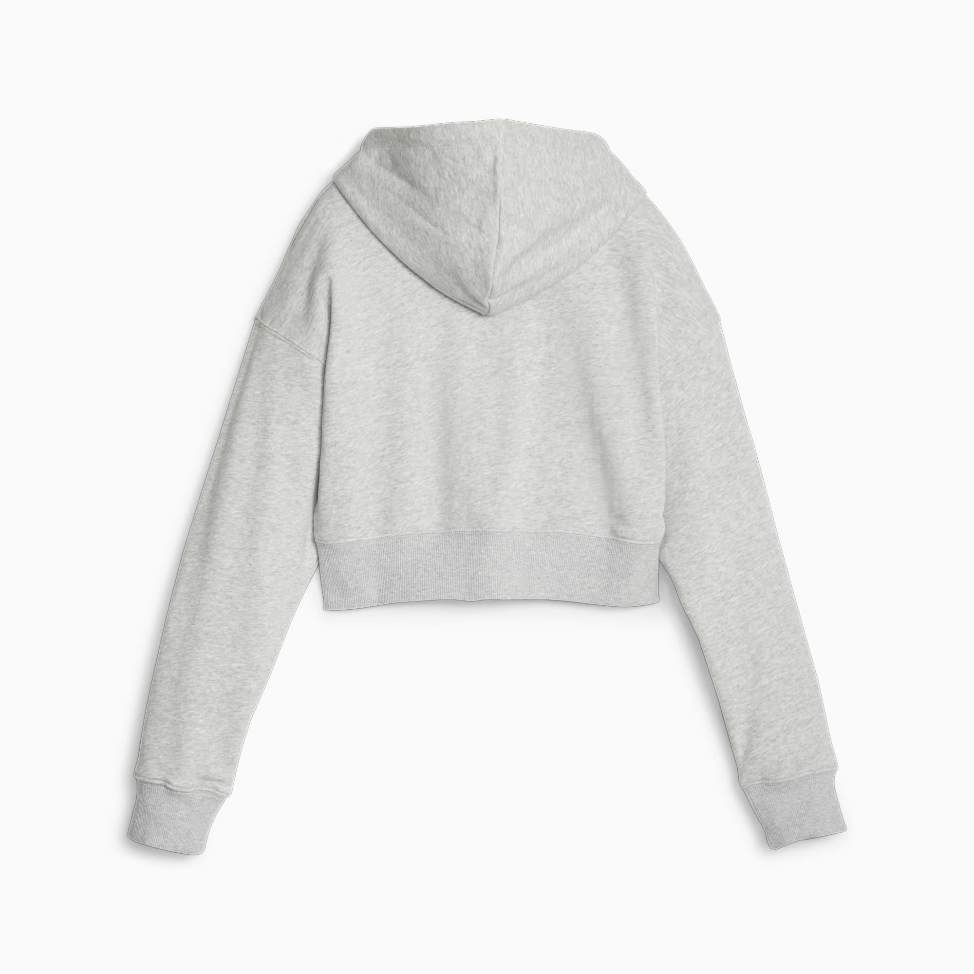 TWO PLAY WOMENS CROPPED HOODIE GRY - トップス